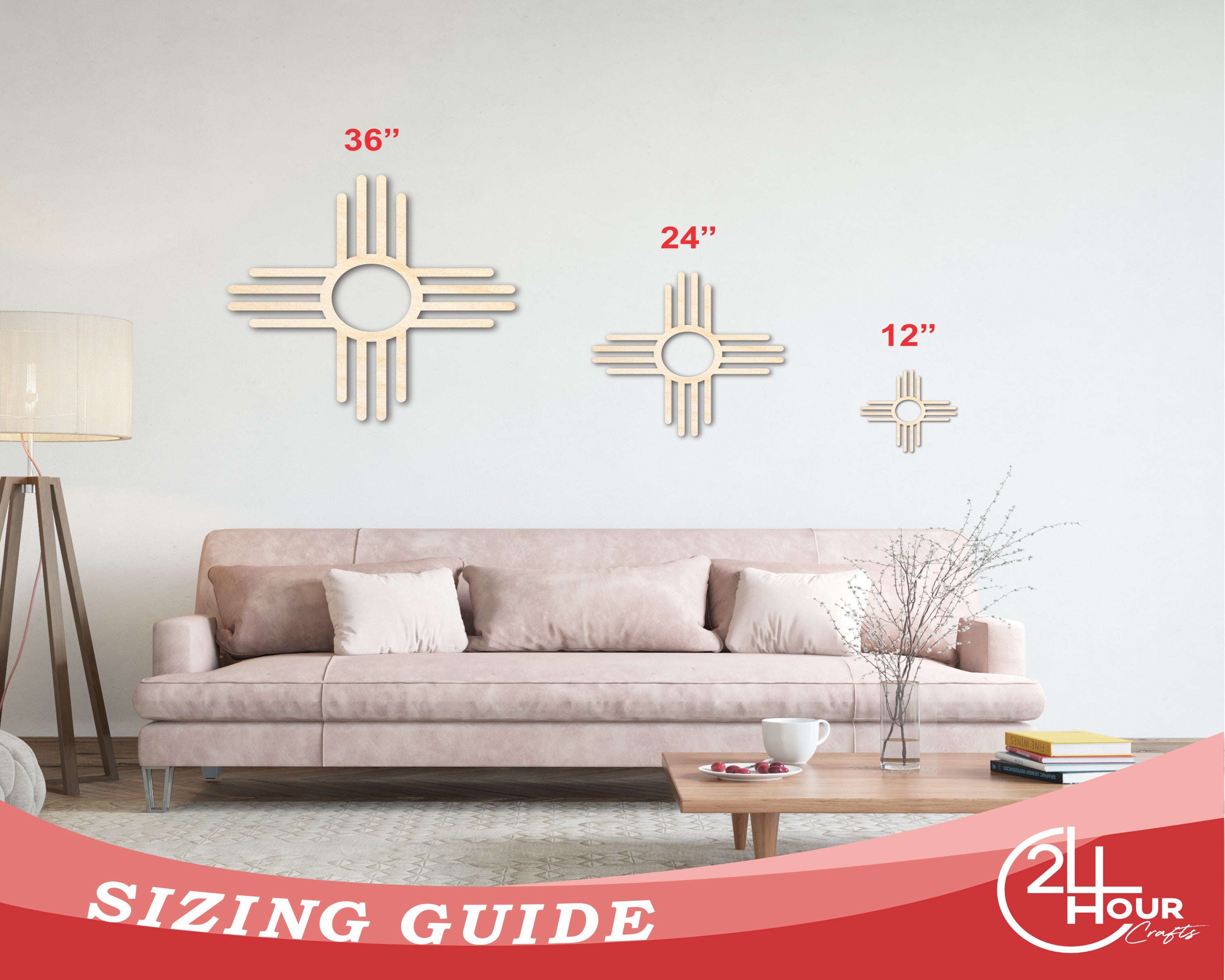 Unfinished Wood Zia - Shaped DIY Craft Items up to 46 Pieces for Creative Projects