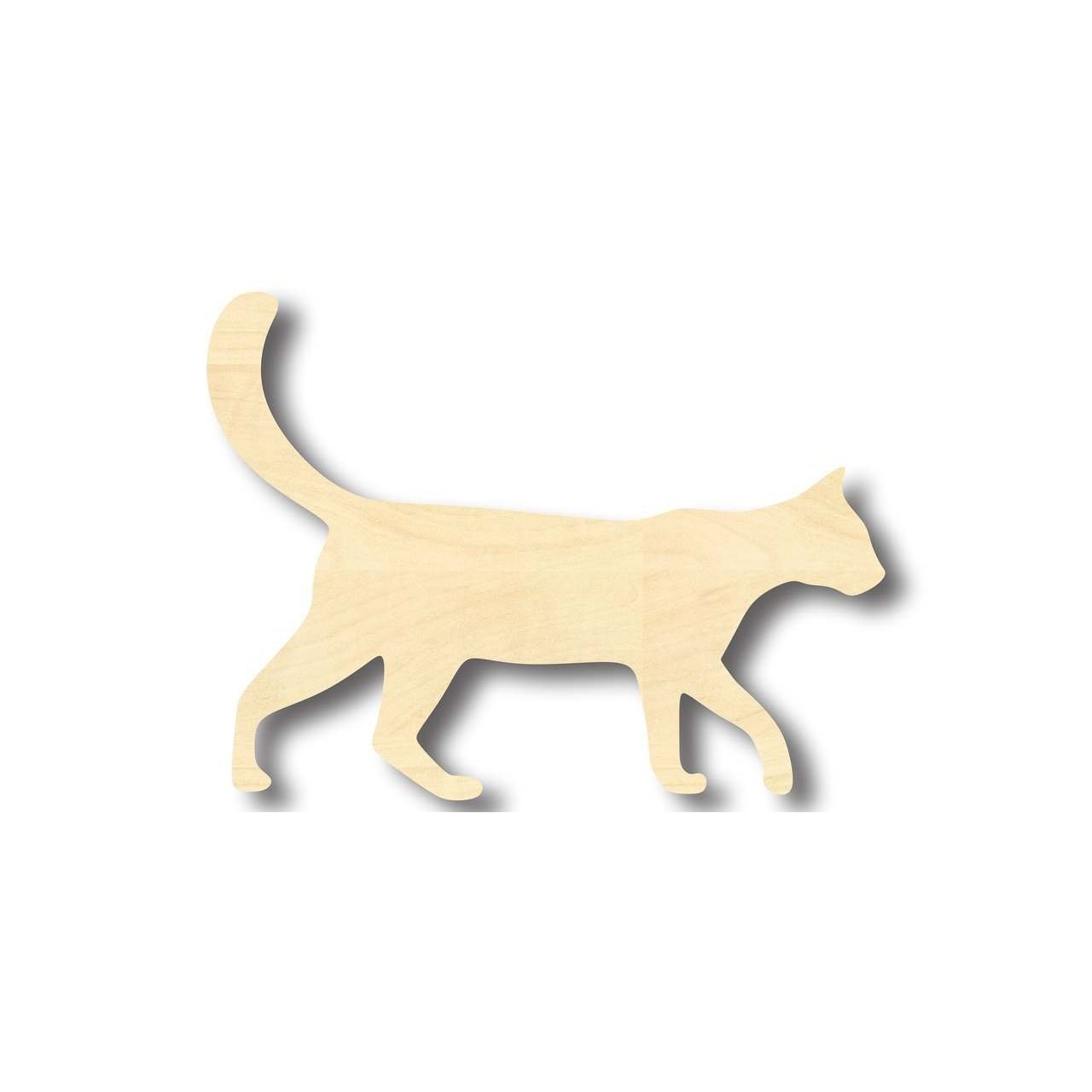DIY Unfinished Wood Cat - Shape Animal Pet Craft up to 46