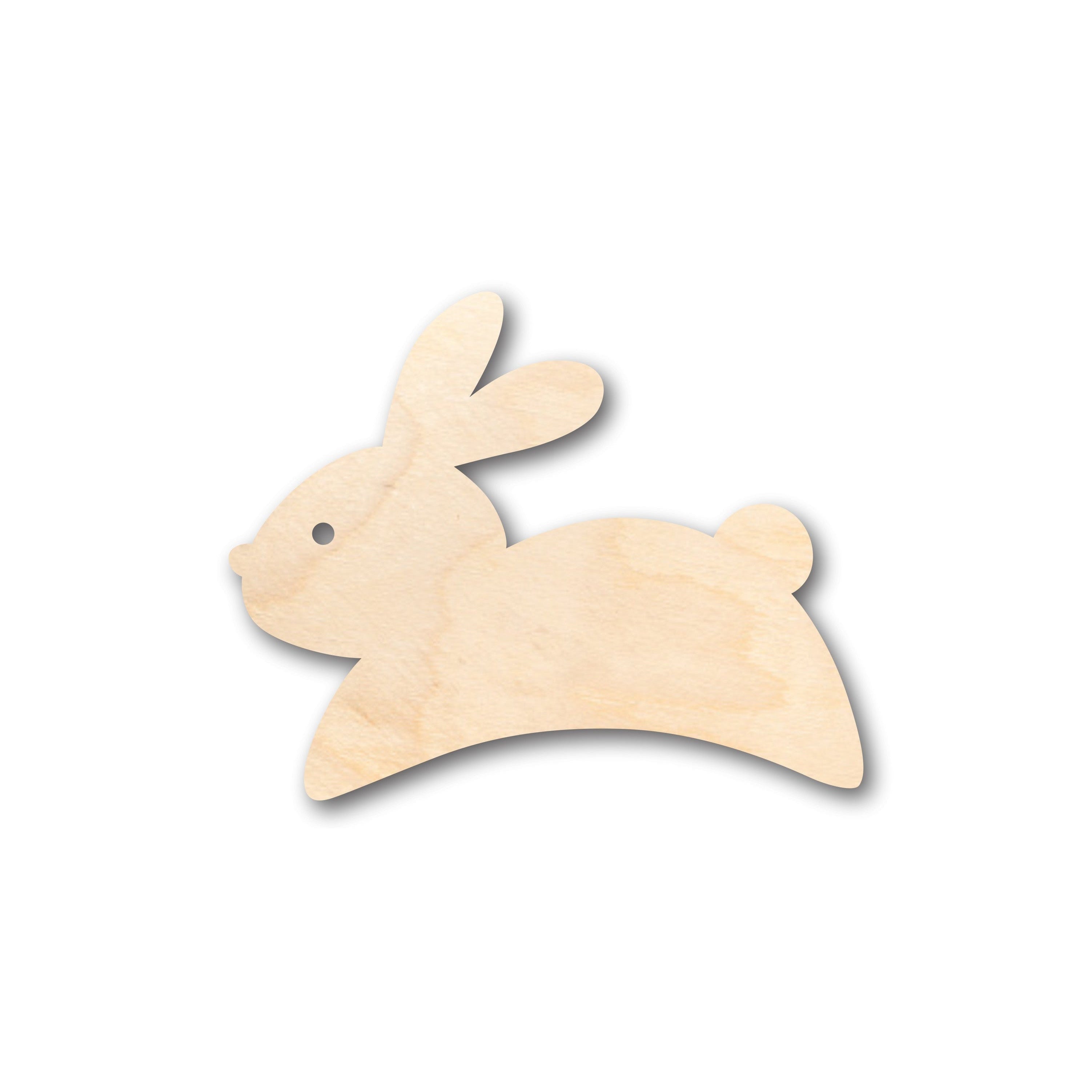 DIY Unfinished Natural Wood Bunny Shape for Up to 46 Crafts