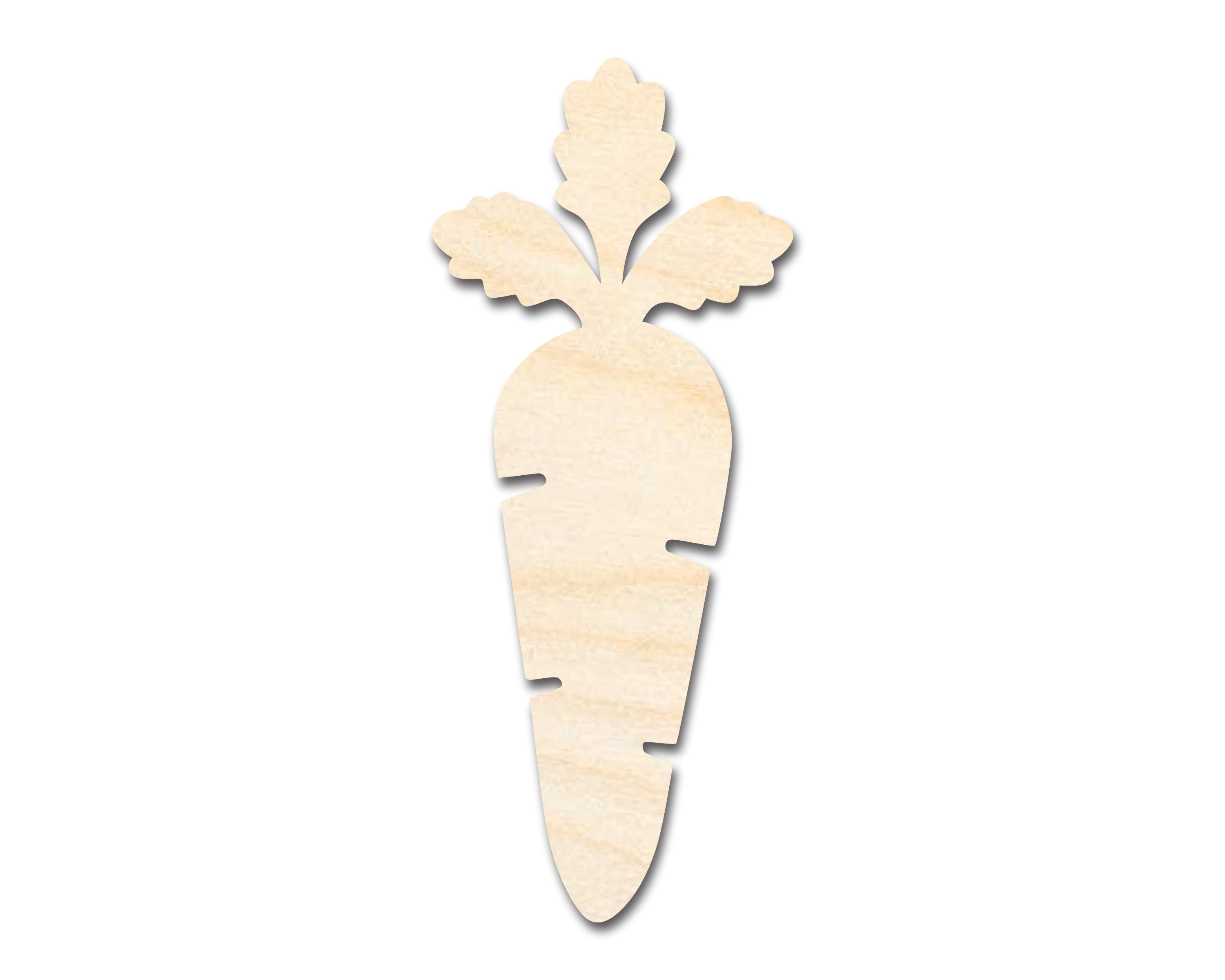 Unfinished Wood Craft in Carrot Shape for Garden Vegetable DIY Projects - Up to 46 Pieces Available