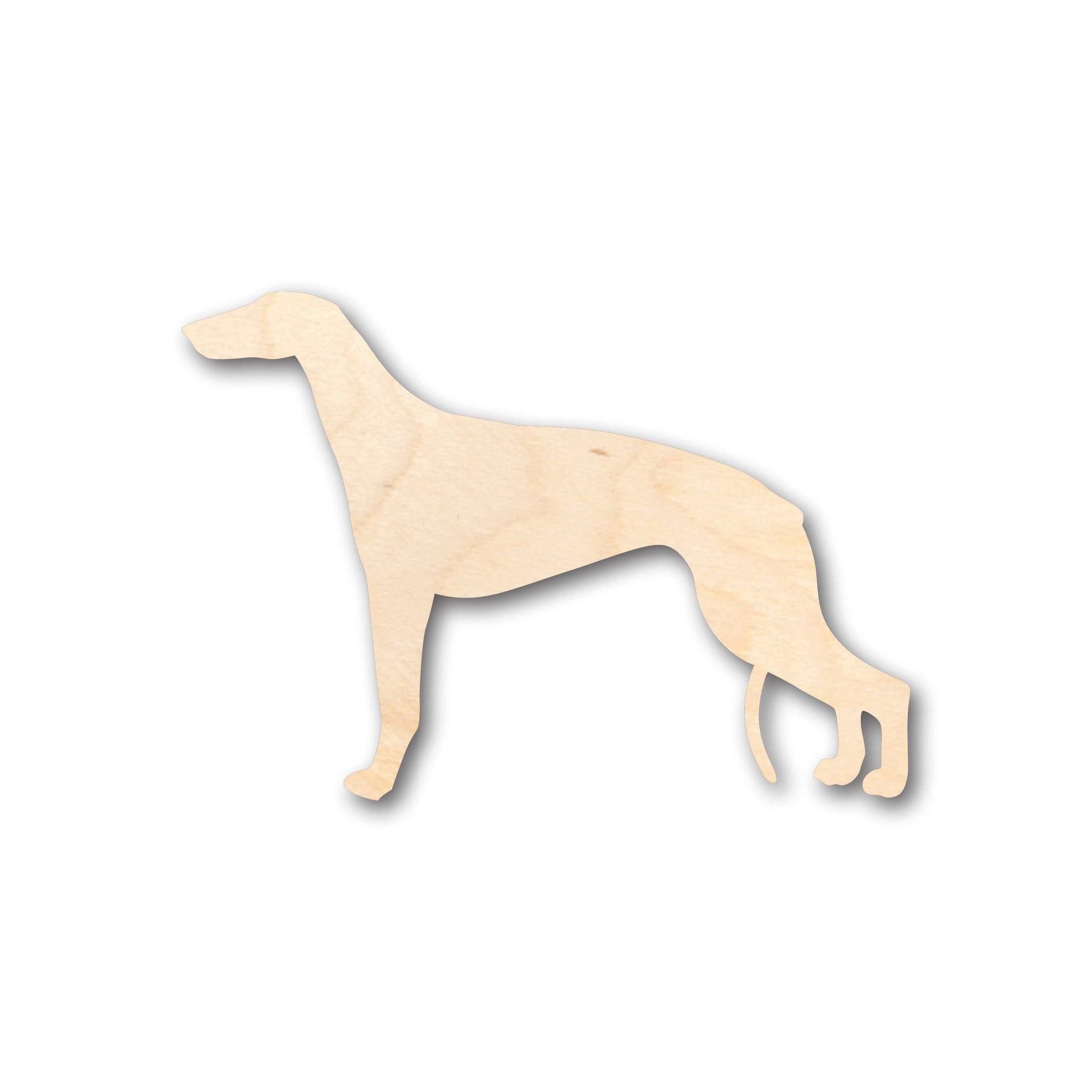 Unfinished DIY Craft Supplies - Greyhound Dog Shape Wood Pieces for Up to 46 DIY Projects