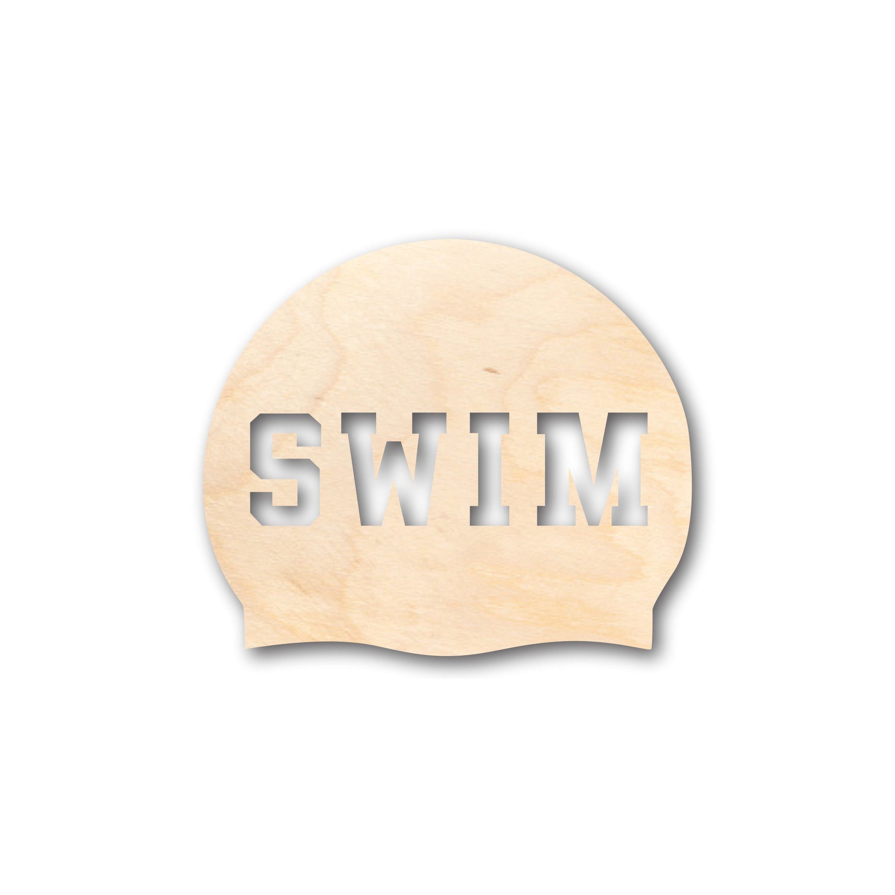 DIY Unfinished Wood Swim Cap Shapes - Up to 46 for Craft Projects
