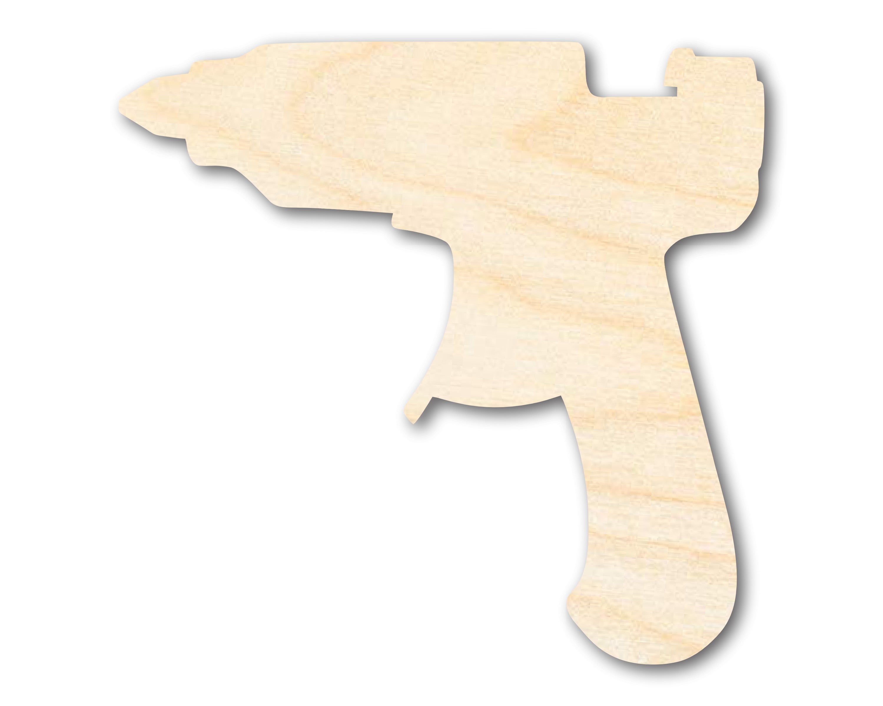 DIY Unfinished Baltic Birch Hot Glue Gun Shape Cutouts up to 46 Inches