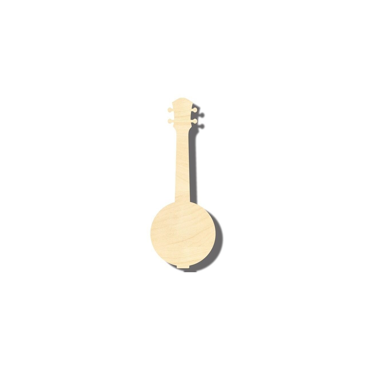 DIY Unfinished Wood Banjo Shapes for Crafts and Music, Up to 46