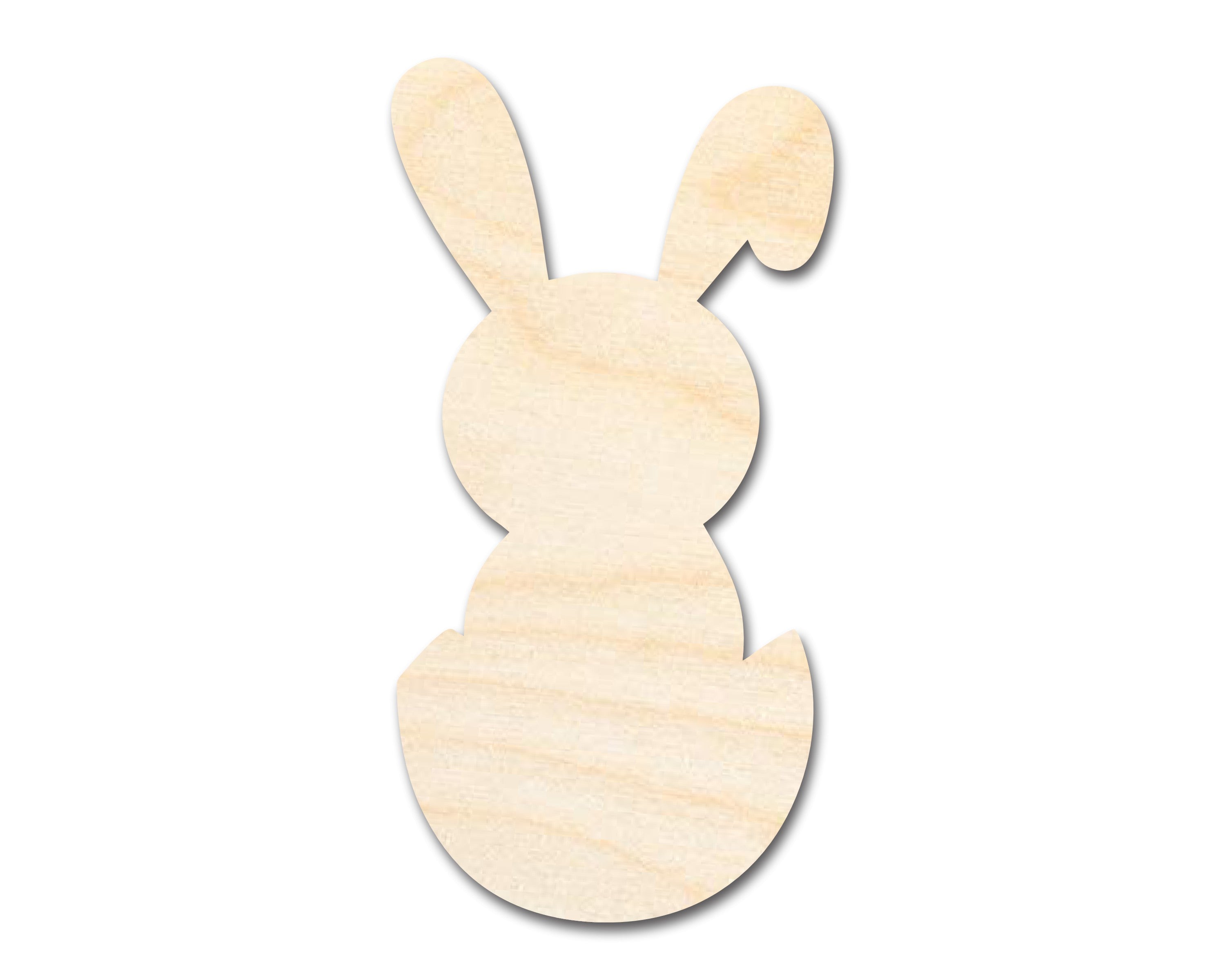 DIY Unfinished Baltic Birch Cute Bunny Shape Cutouts up to 46 Inches