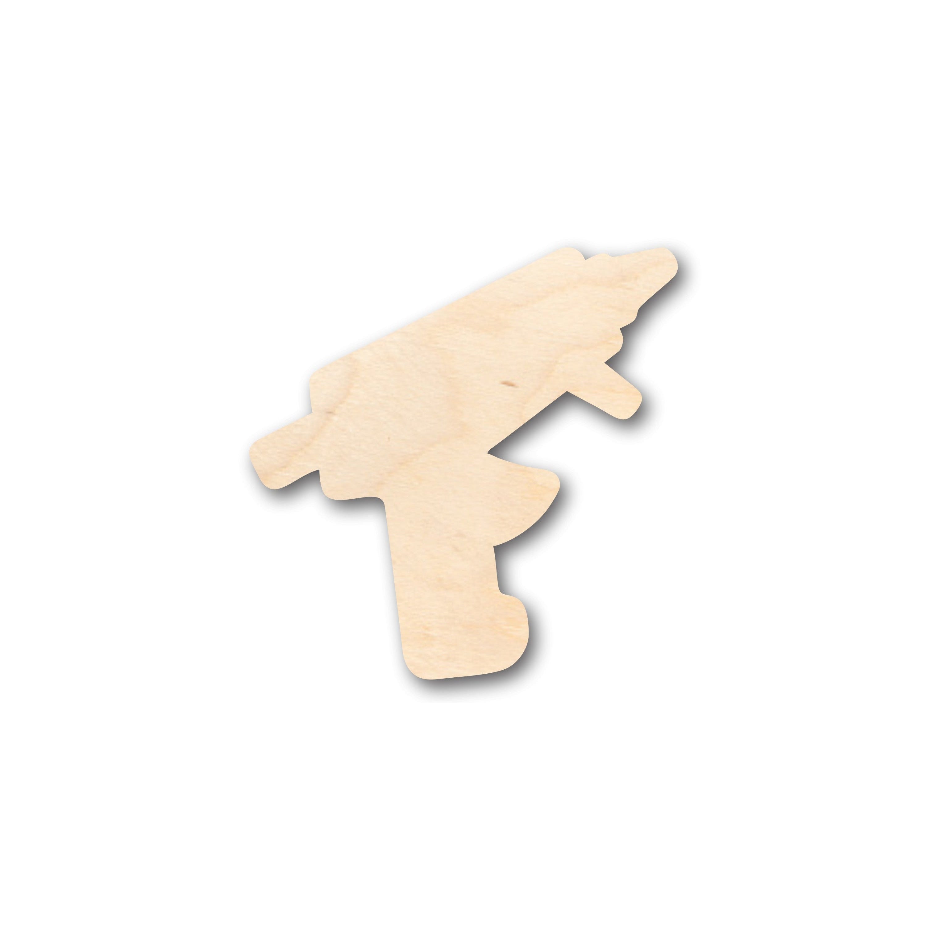 Unfinished Wood Craft Supplies in Hot Glue Gun Shape - Ideal for up to 46 DIY Projects
