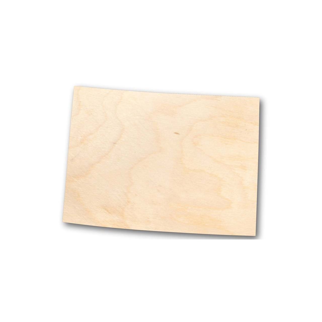DIY - Unfinished Sanded Wood Colorado State Shape for Crafts up to 46