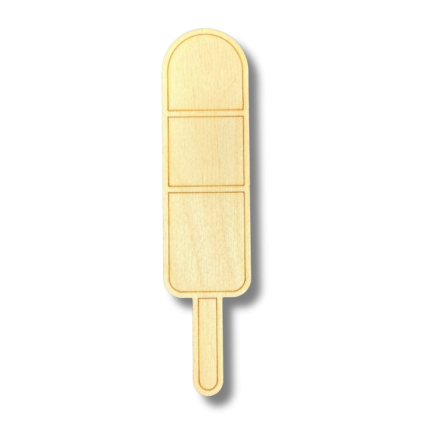 Unfinished Wood Crafts in Etched Rocket Popsicle Shape for Up to 30 DIY Paint - by - Line Projects