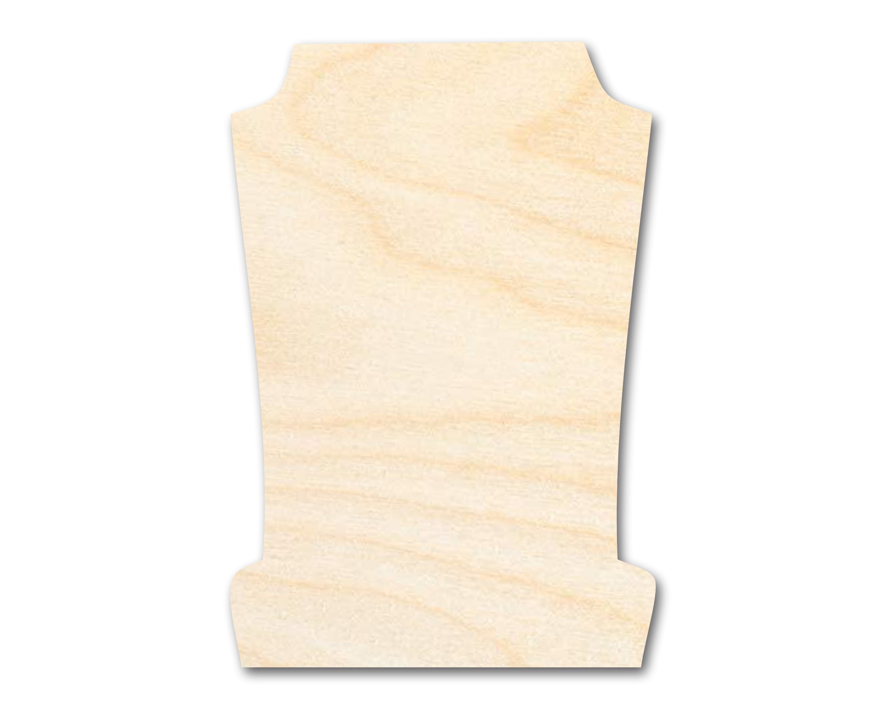 Unfinished Craft Wood in Tombstone Shape - Sizes Up to 46 Inches