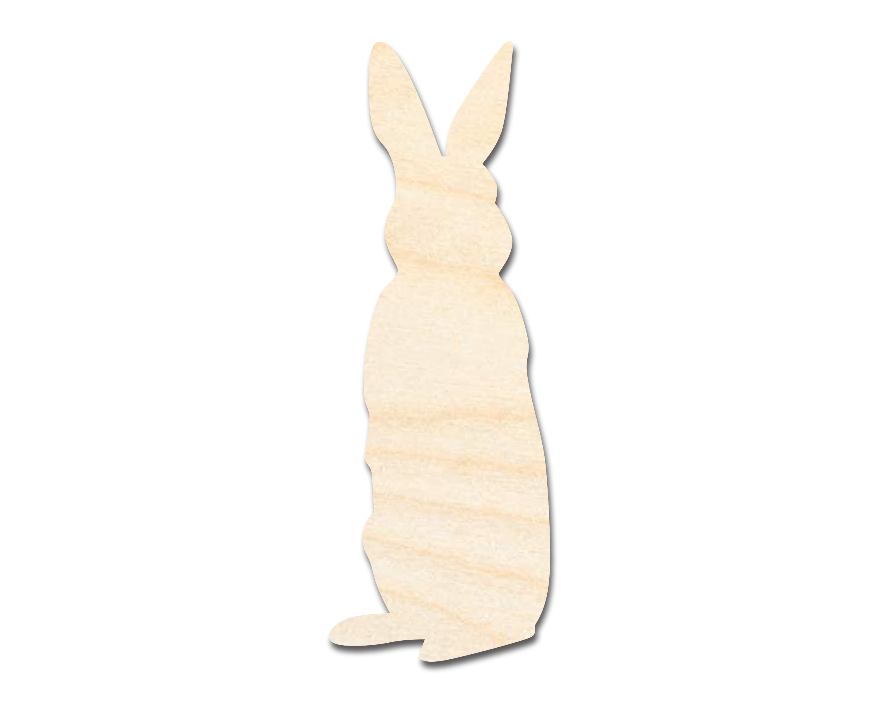 Unfinished Wood Easter Spring Garden Craft - Standing Bunny Shape for Up to 46 DIY Projects