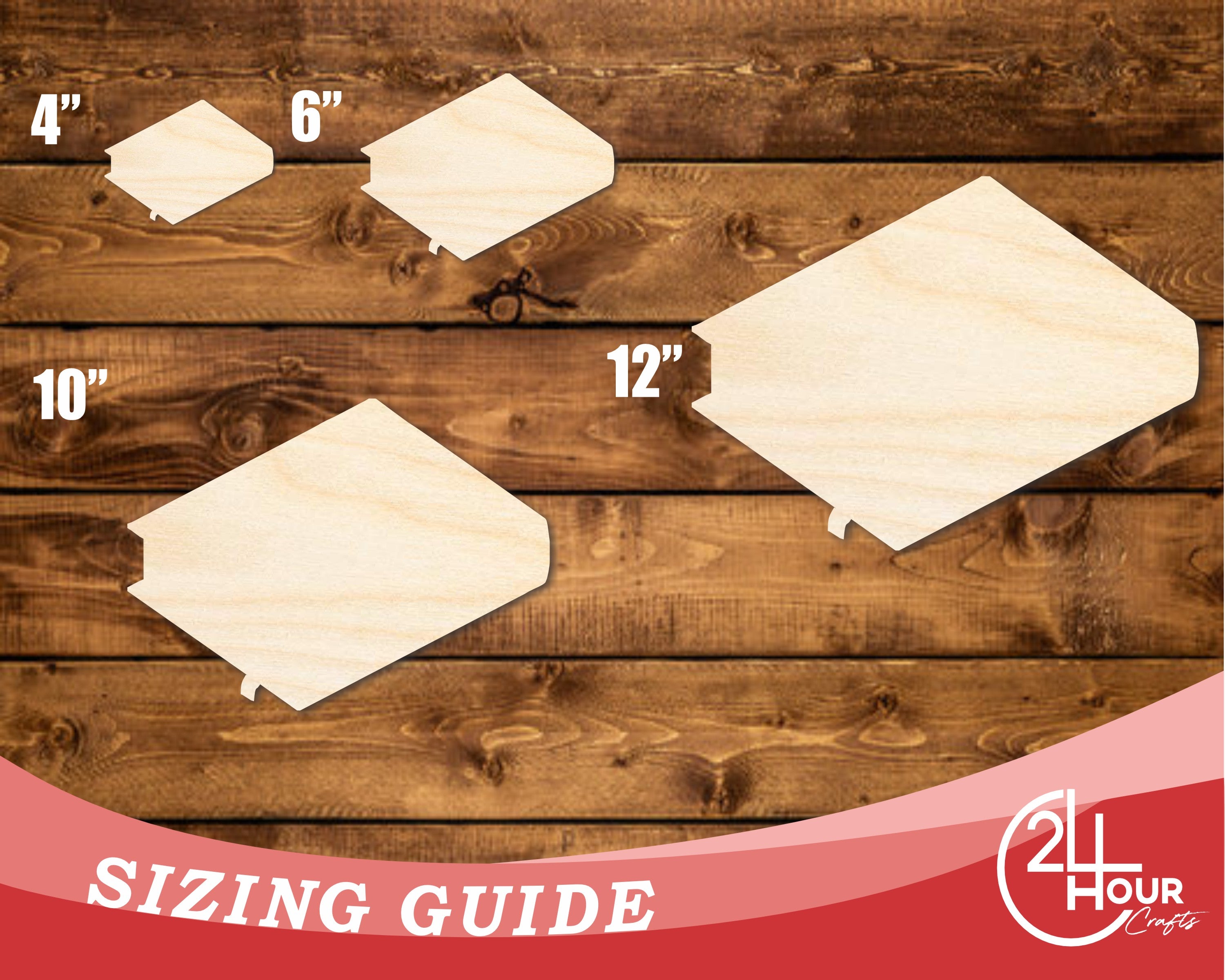 DIY Unfinished Baltic Birch Religious Book Shape Cutouts up to 46 Inches