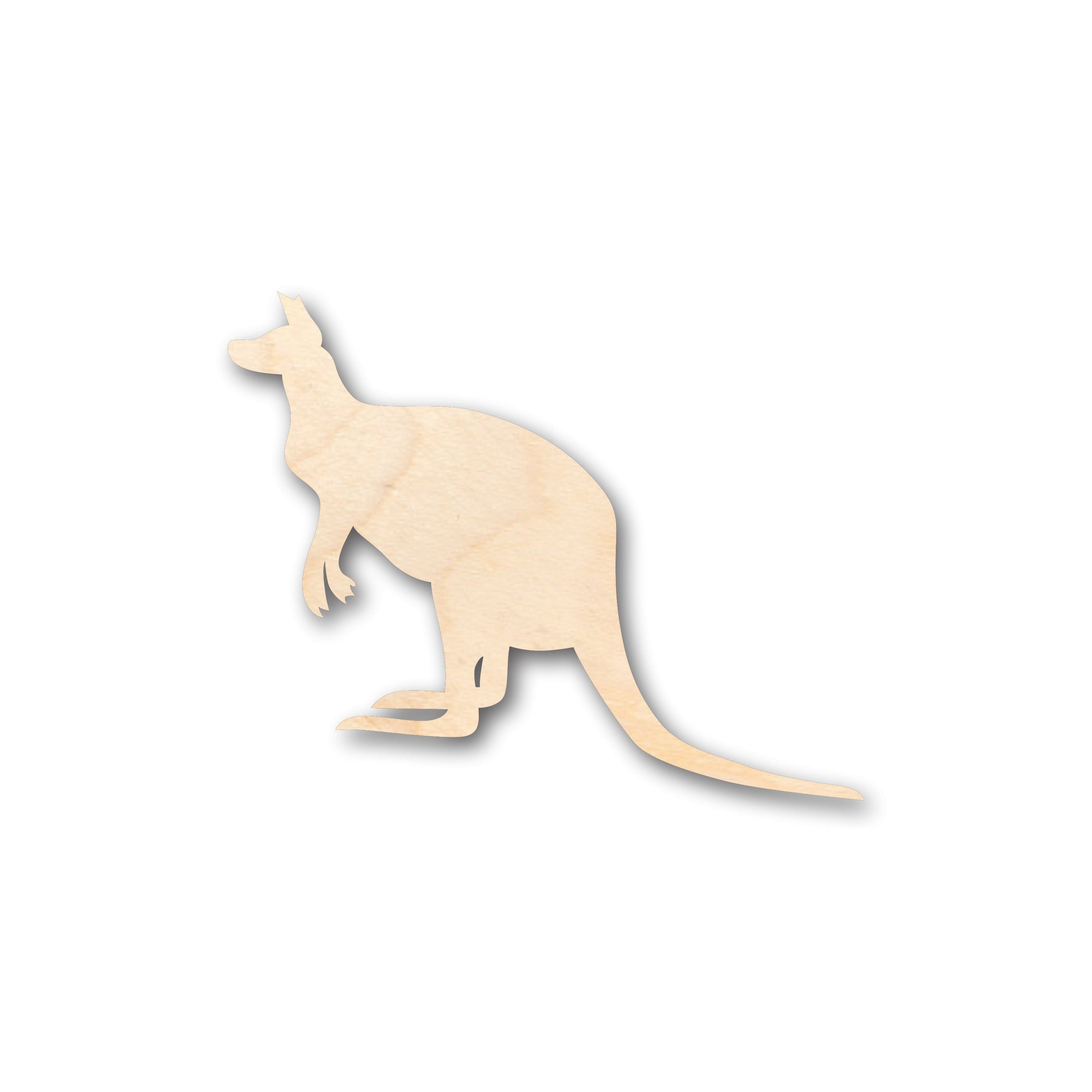 DIY Unfinished Australian Wildlife Kangaroo Shape Wood Craft up to 46