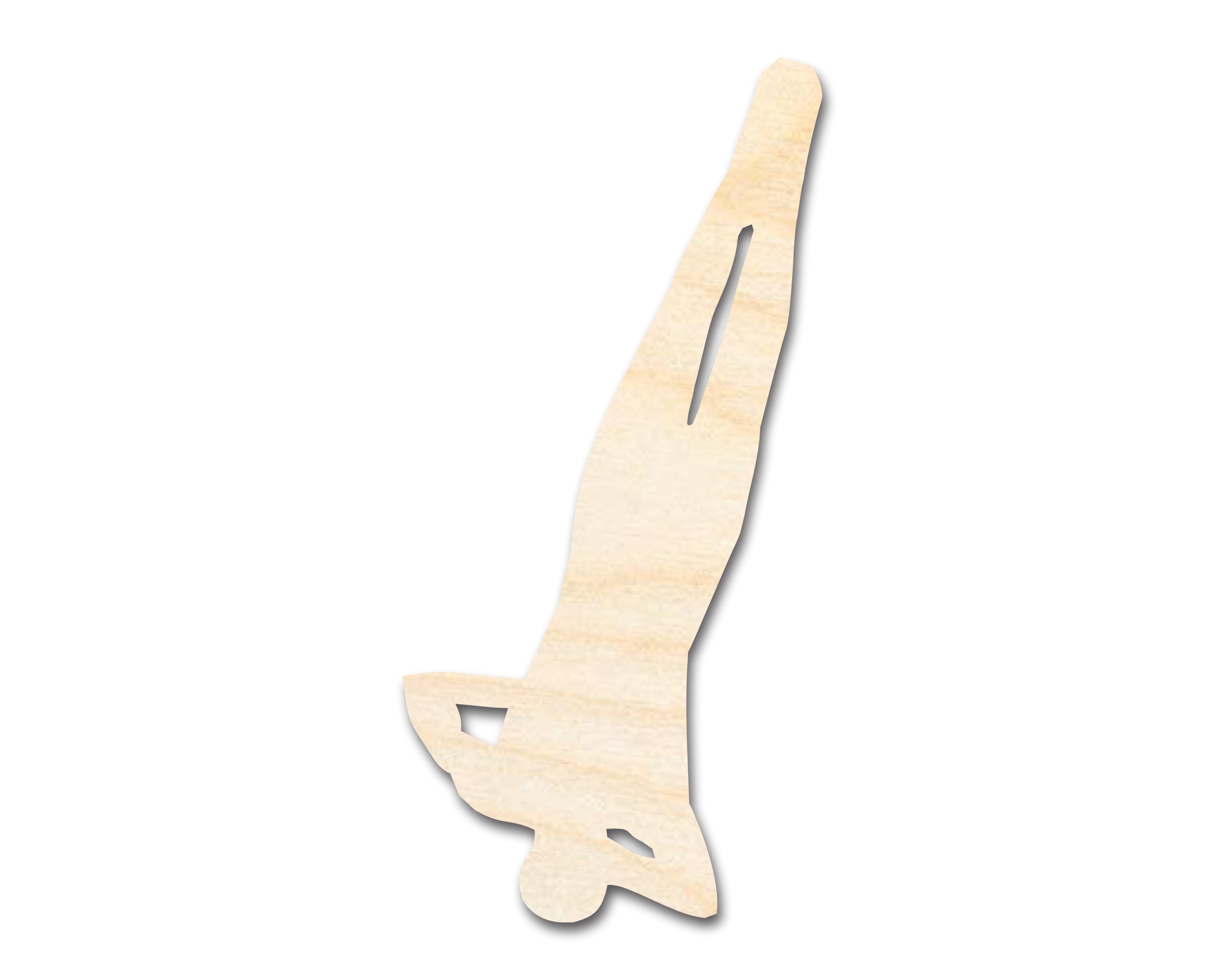 DIY Unfinished Baltic Birch Gymnast Flip Shape Cutout - Up to 46 Inches