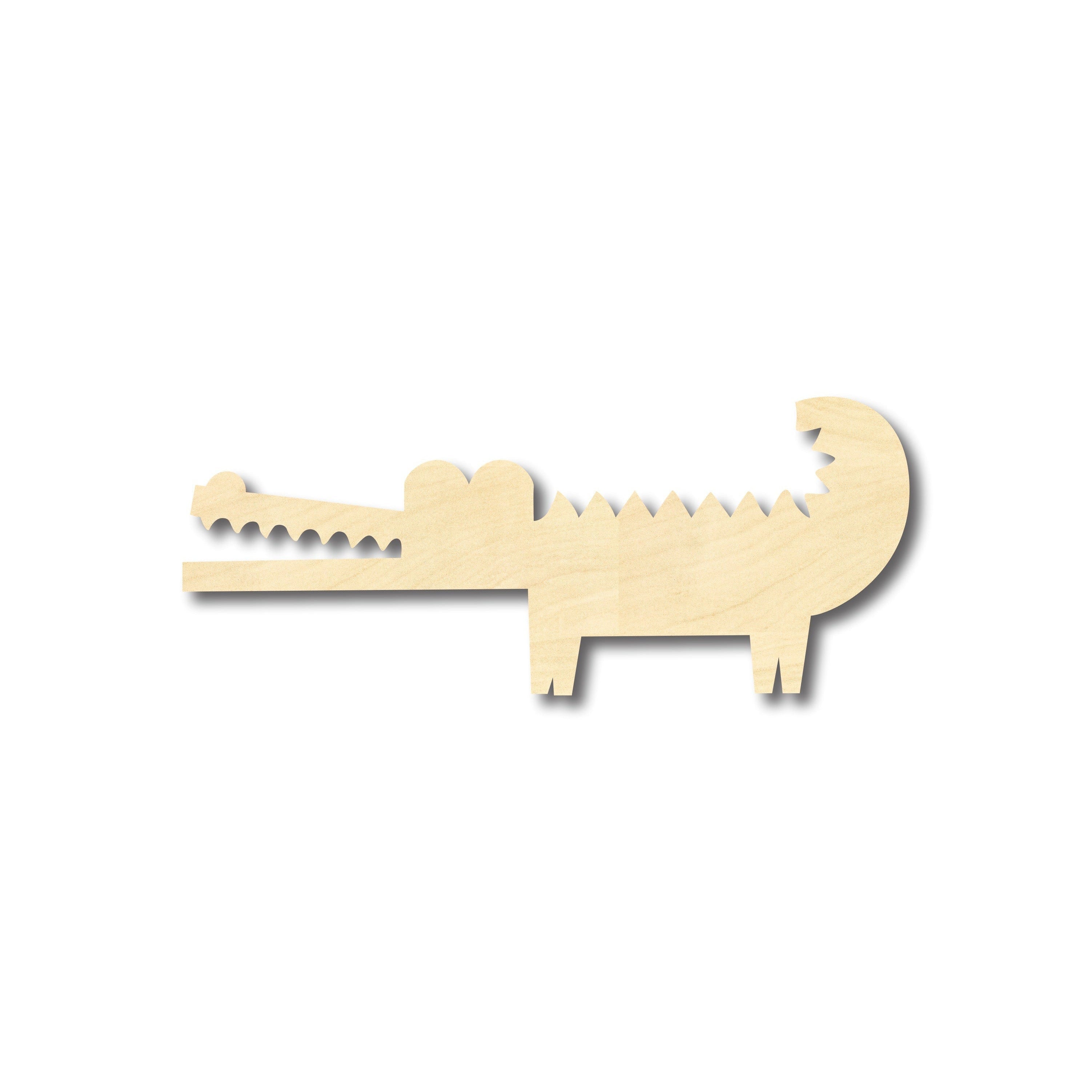 DIY Unfinished Cute Crocodile Alligator Shape Wood Crafts up to 46