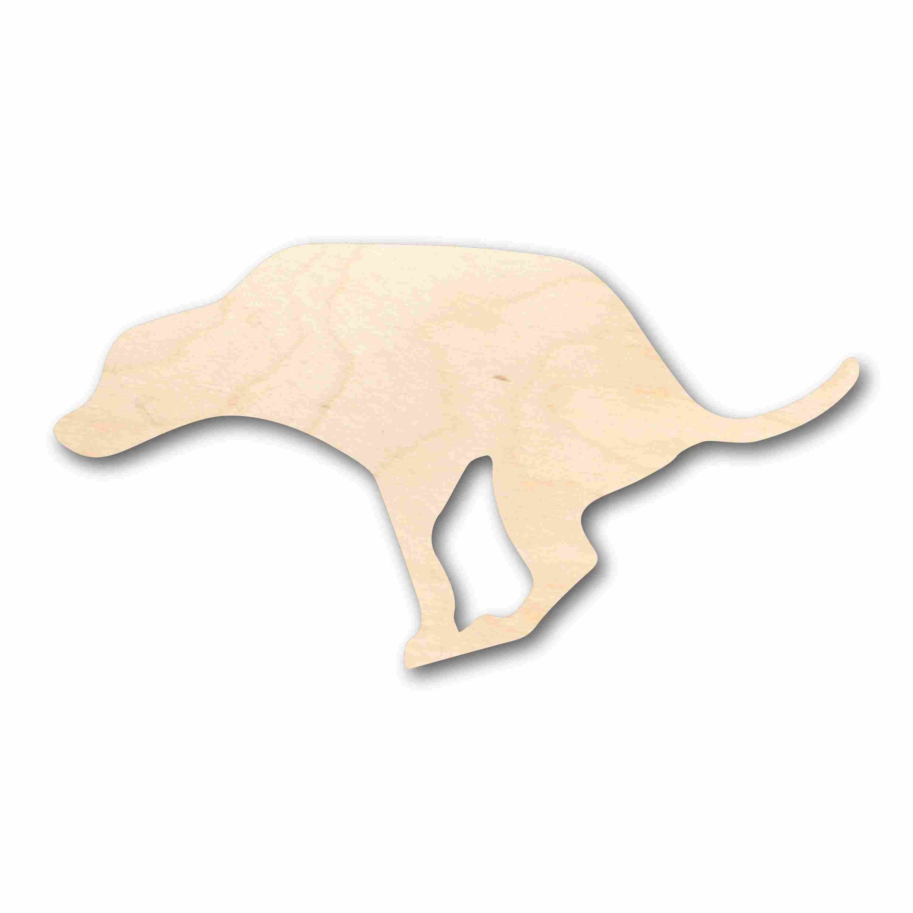 DIY Unfinished Wood Pooping Dog Silhouette - Up to 46 Craft Options