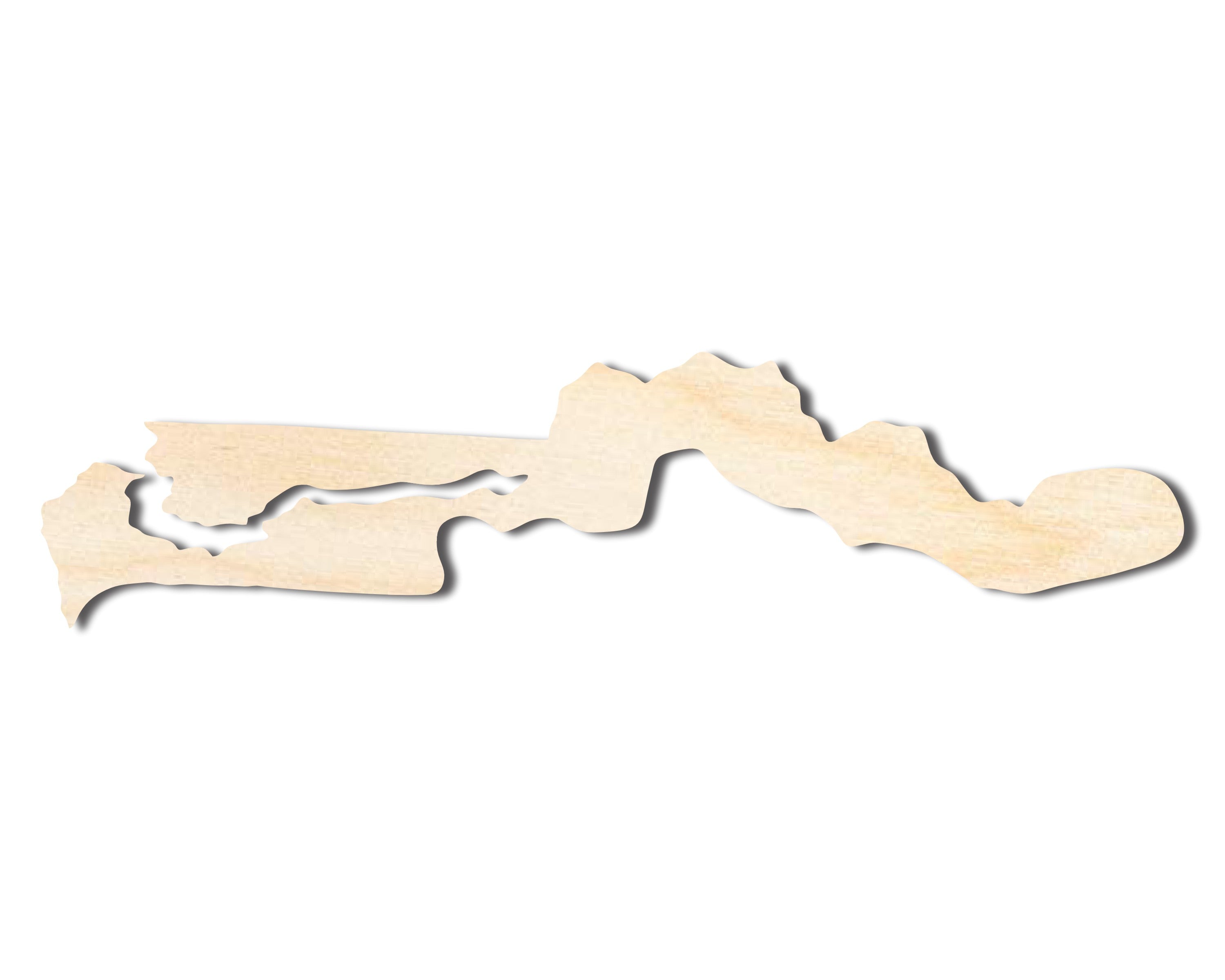 DIY Unfinished Wood Gambia Country Shape for West African Crafts (up to 46)