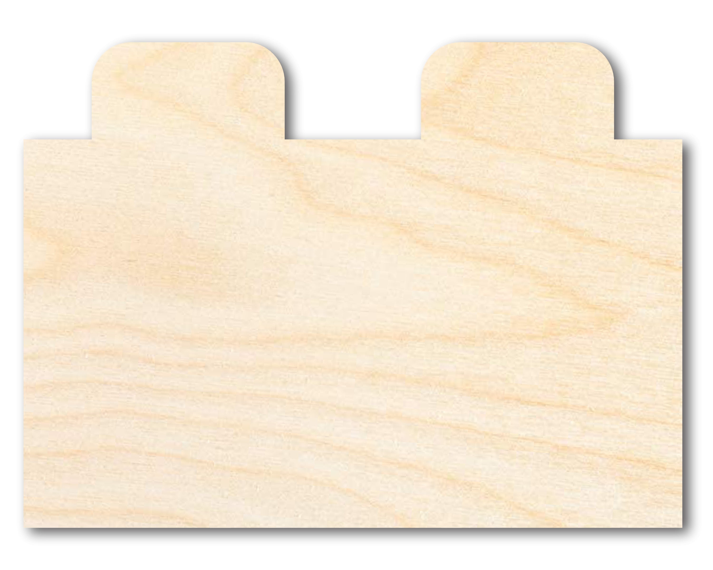 DIY Unfinished Baltic Birch Wood Building Block Shapes, Up to 46 Inches