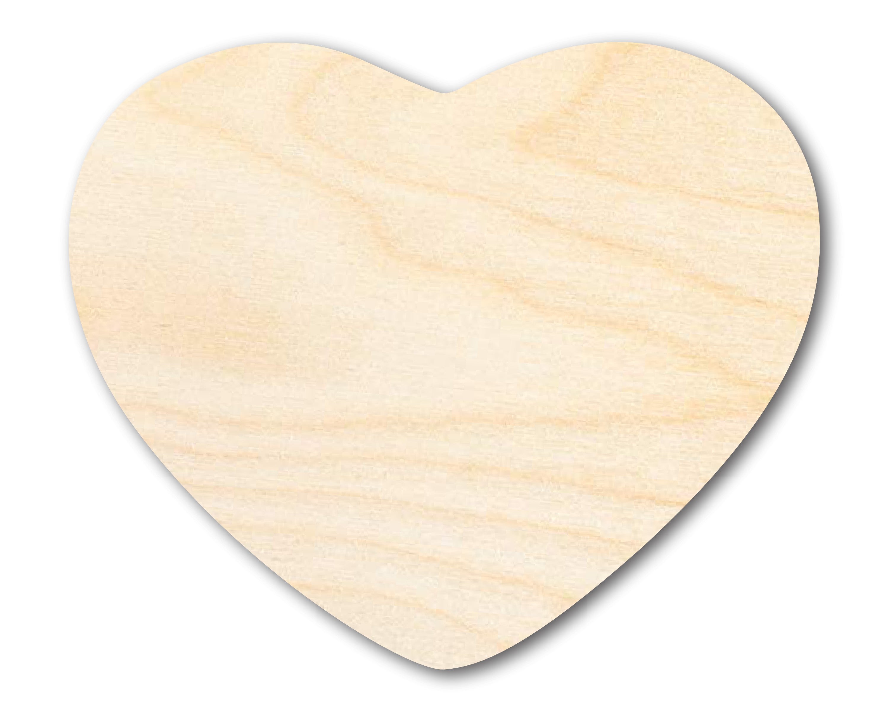 DIY Unfinished Wood Marshmallow Heart Silhouette Crafts up to 46 Pieces