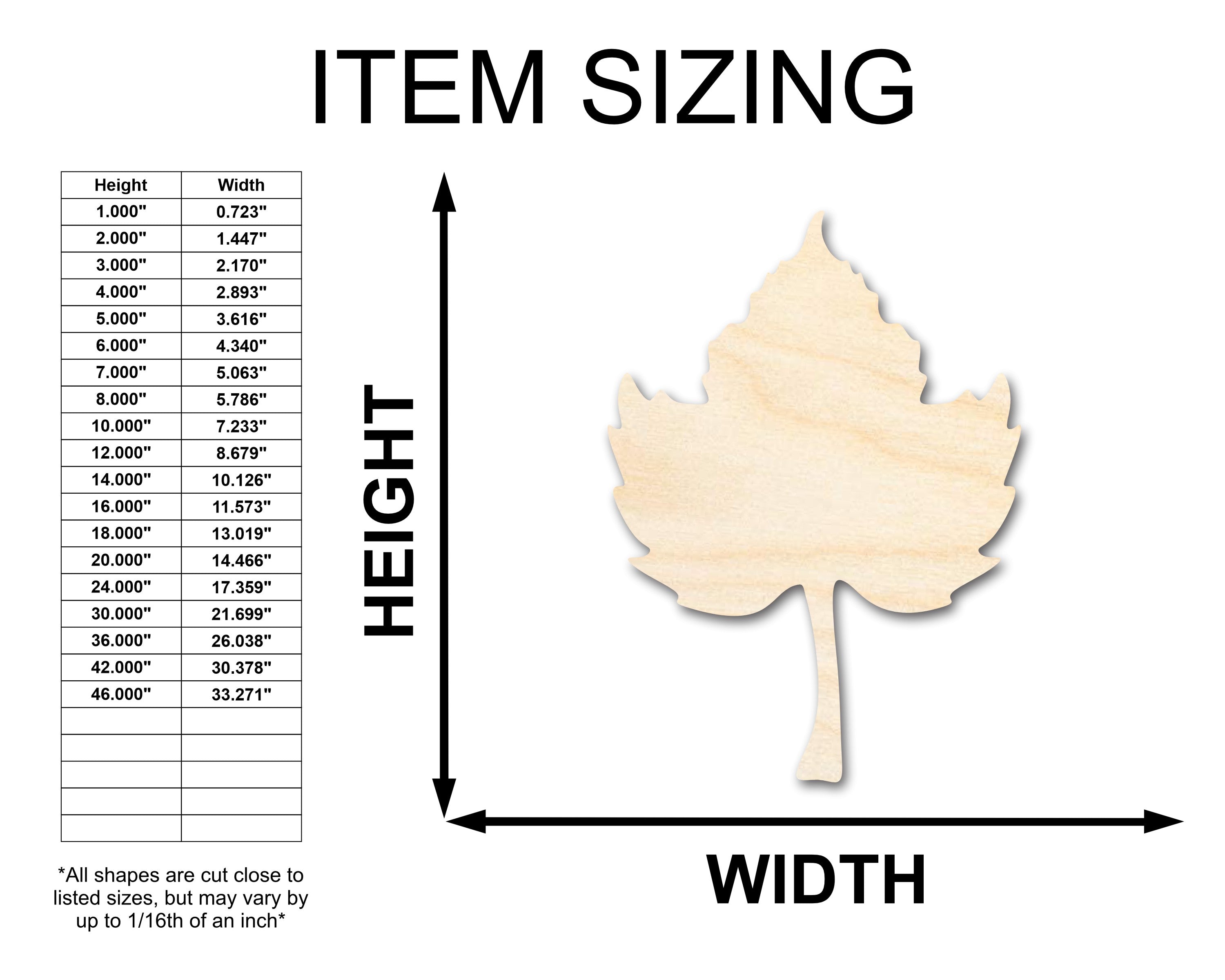 DIY Unfinished Wood Pumpkin Leaf Shapes for Fall Crafts, up to 46