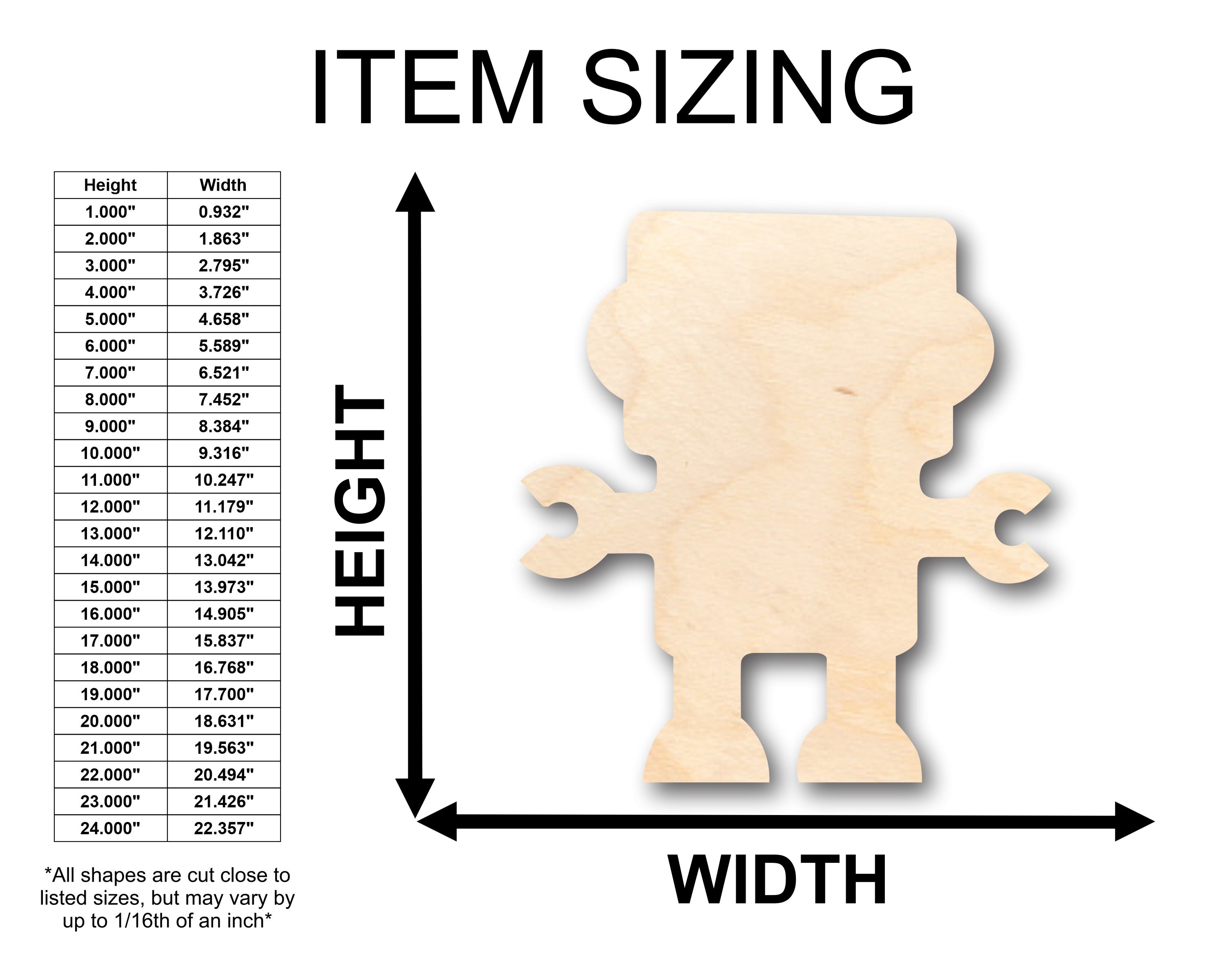 Unfinished DIY Wood Crafts in Robot Shape - Up to 46 Pieces for Creative Projects