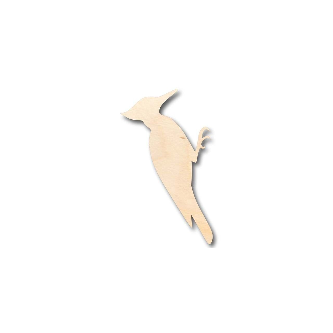 DIY Unfinished Baltic Birch Woodpecker Shape for Up to 46 Crafts