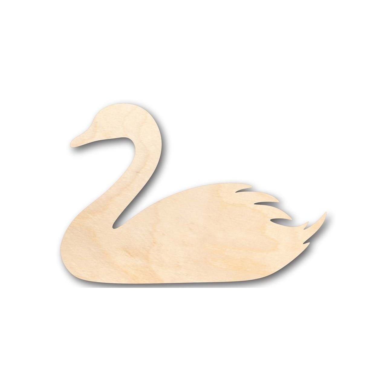 Unfinished Baltic Birch Wood Swan Shapes for Up to 46 DIY Crafts