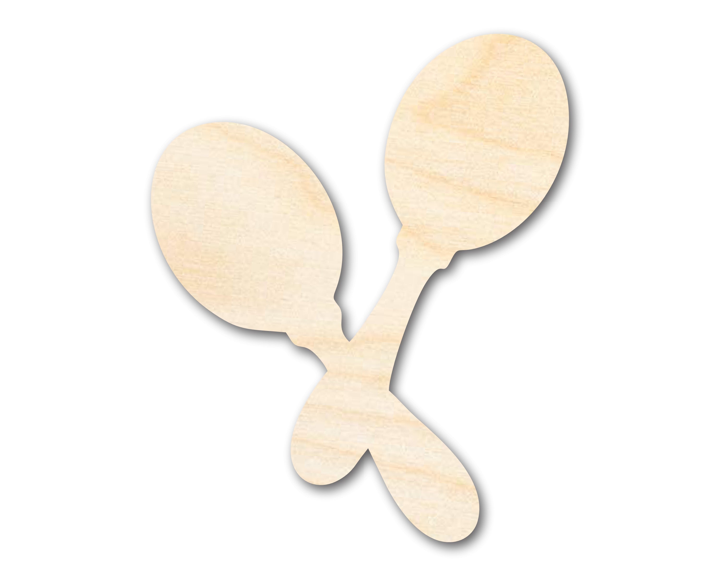 Unfinished Wood Maracas Shape | DIY Mariachi Craft Cutout | up to 46 DIY