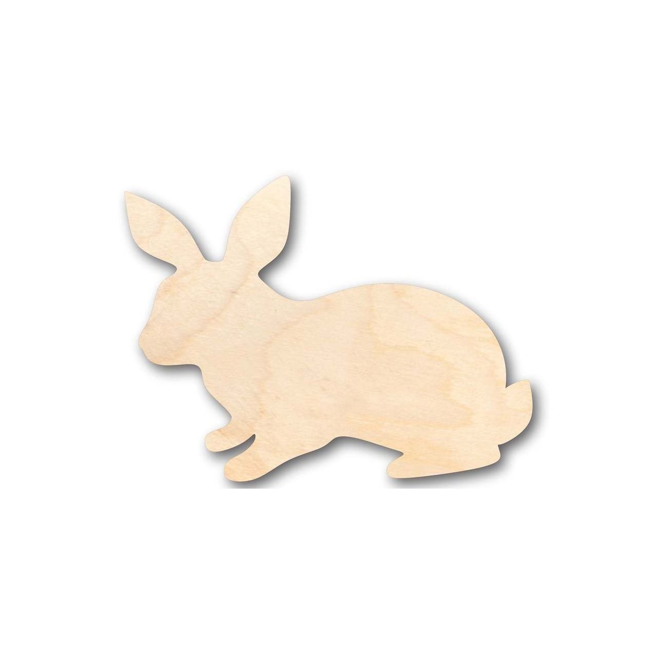 Unfinished DIY Wood Rabbit Shape Animal Craft Items Suitable for Up to 46 DIY Projects