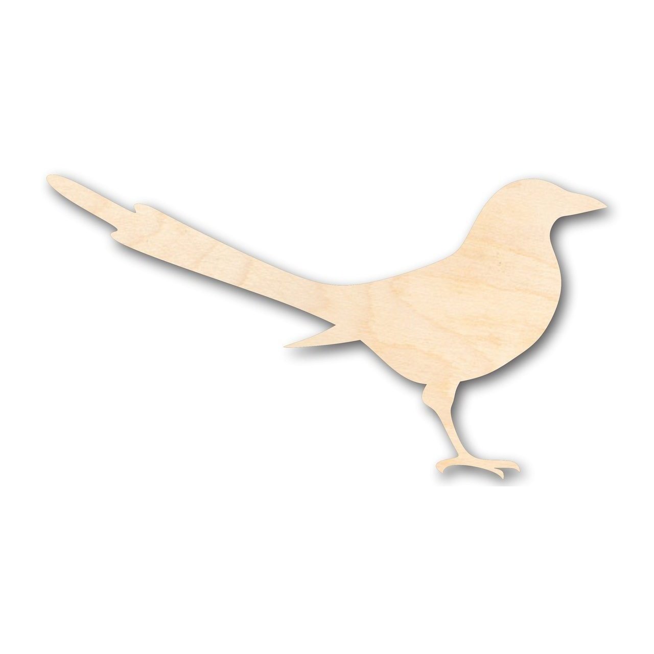 Unfinished Wood Magpie - Bird - Wildlife - Craft Item Suitable for Up to 46 DIY Projects