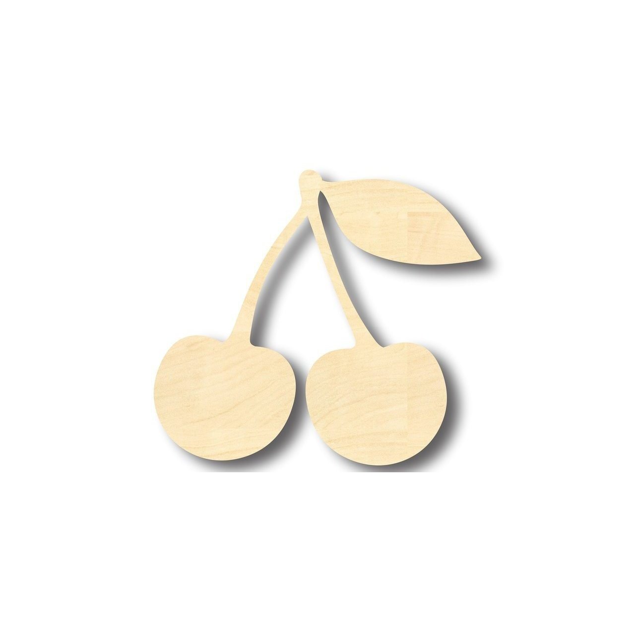 Unfinished Cherry - Shaped Wood Fruit Craft Items Ideal for up to 46 DIY Projects