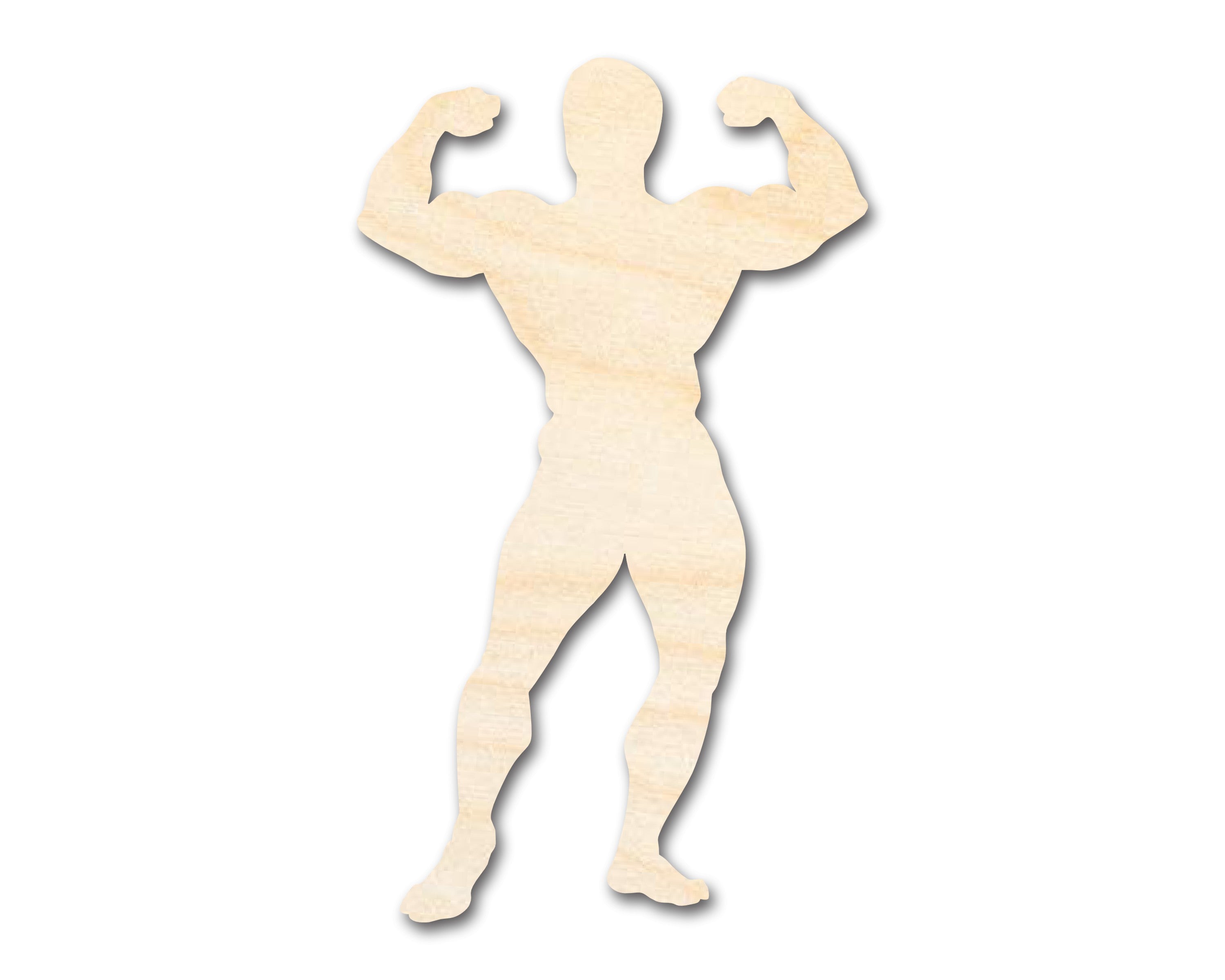 DIY Unfinished Baltic Birch Wood Body Builder Shape - Up to 46 Inches for Crafts