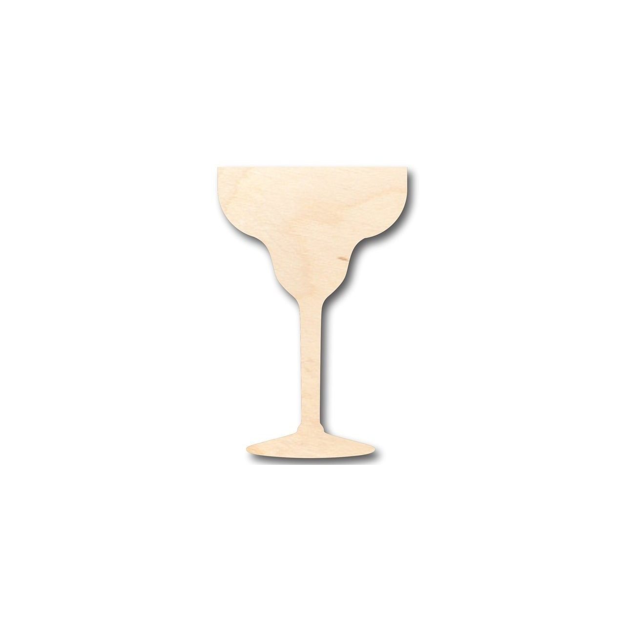 Unfinished DIY Baltic Birch Wood Margarita Shape Cutouts for Bar and Craft Projects up to 46 Inches