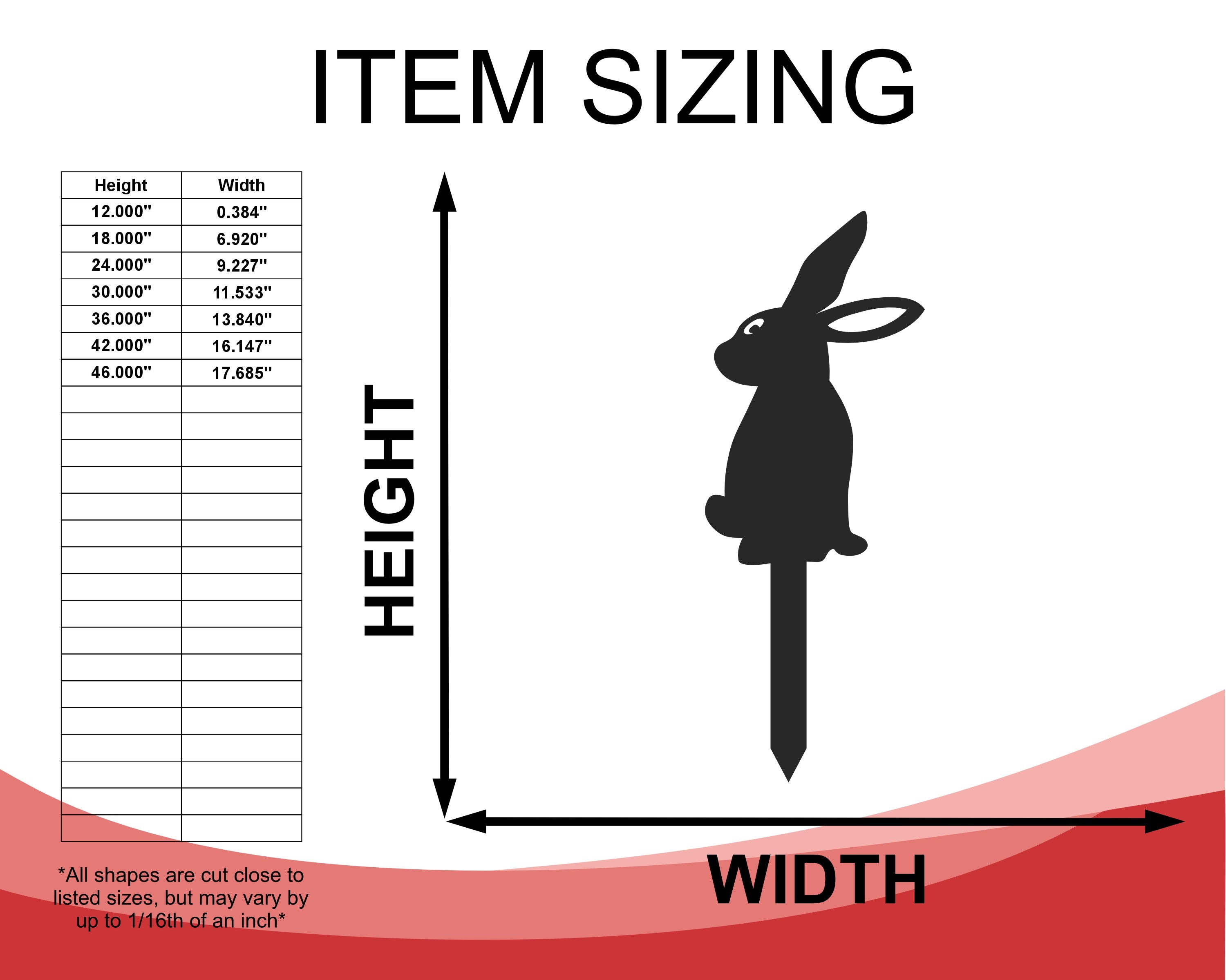 Decorative Metal Bunny-shaped Garden Stakes with Up to 24 Pieces and More than 20 Color Choices