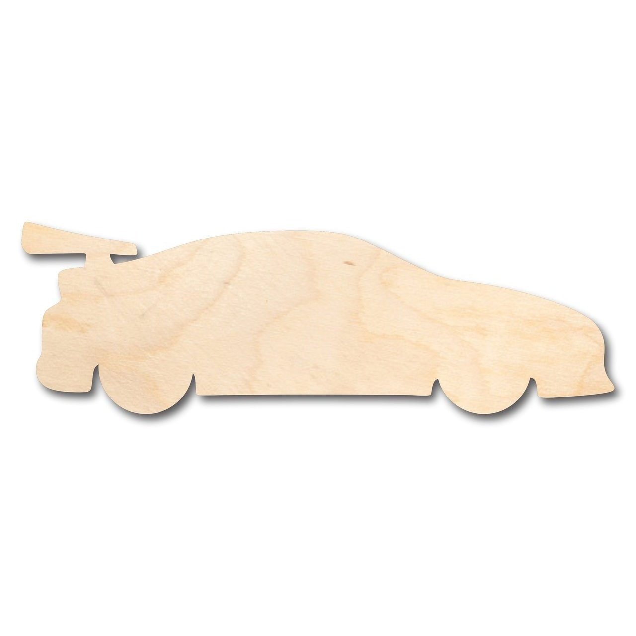 DIY Unfinished Wood NASCAR - Shaped Race Car for Kid's Room Crafts