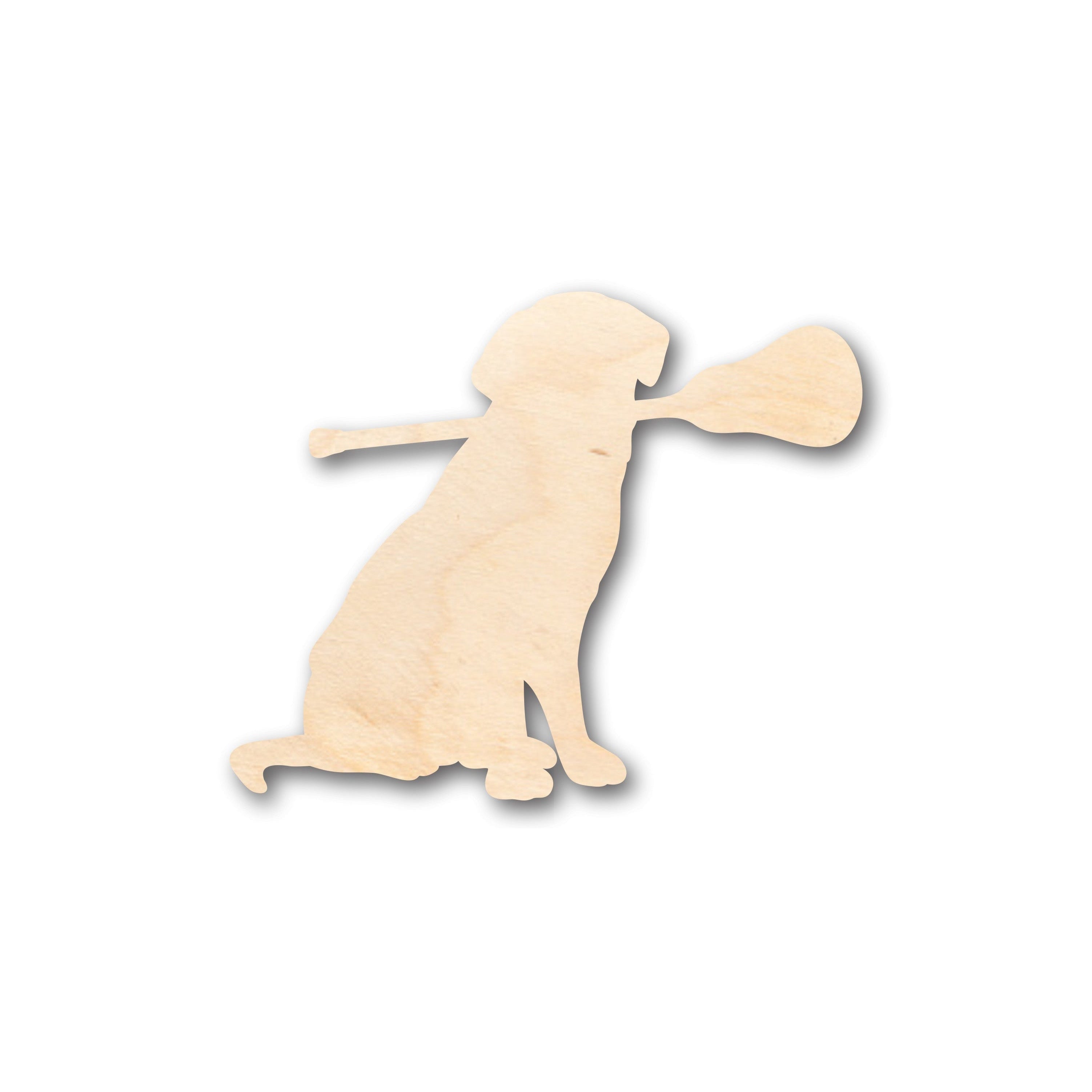 DIY Unfinished Wood Lacrosse Dog Shape Crafts up to 46 Pieces