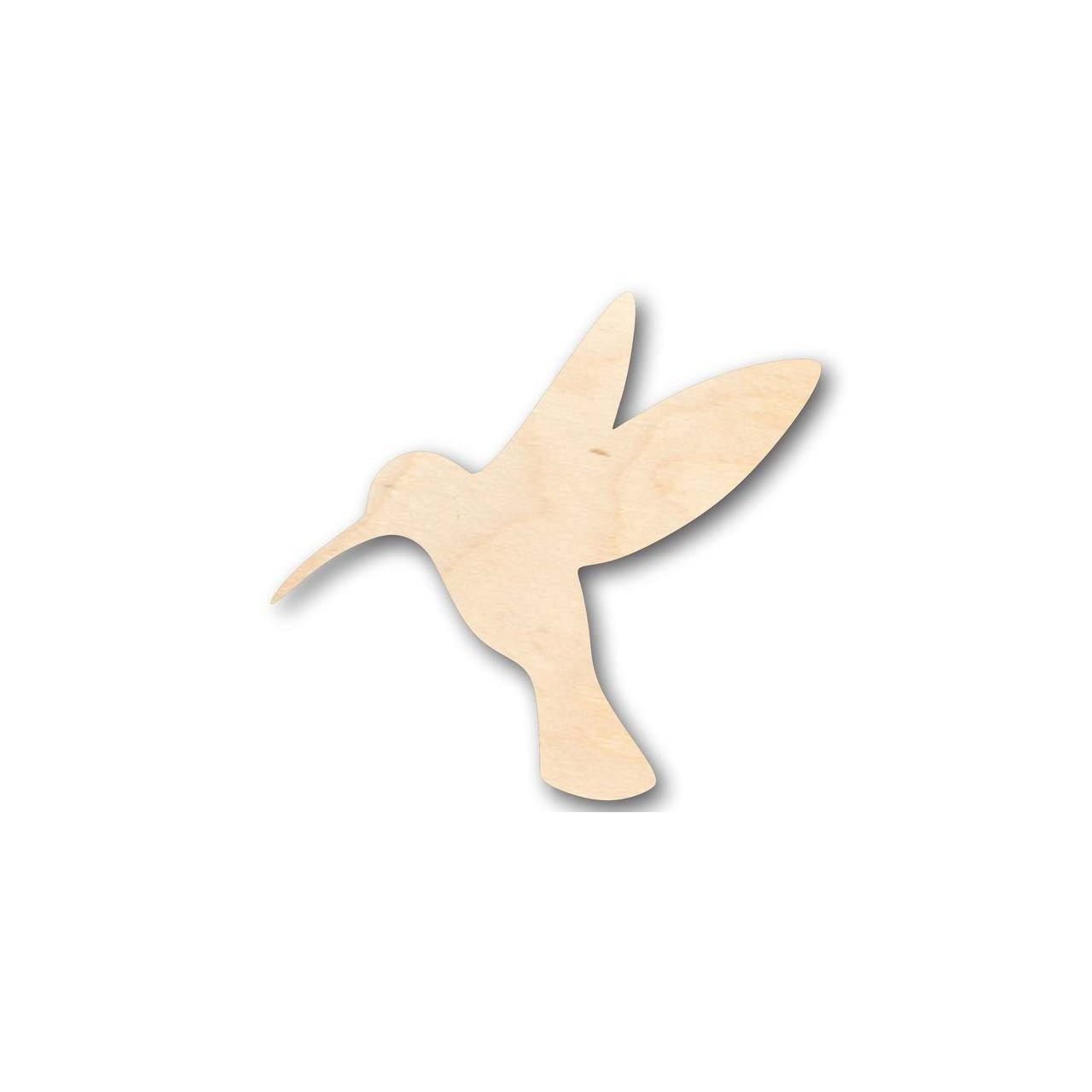DIY Unfinished Baltic Birch Wood Hummingbird Shapes up to 24 Inches