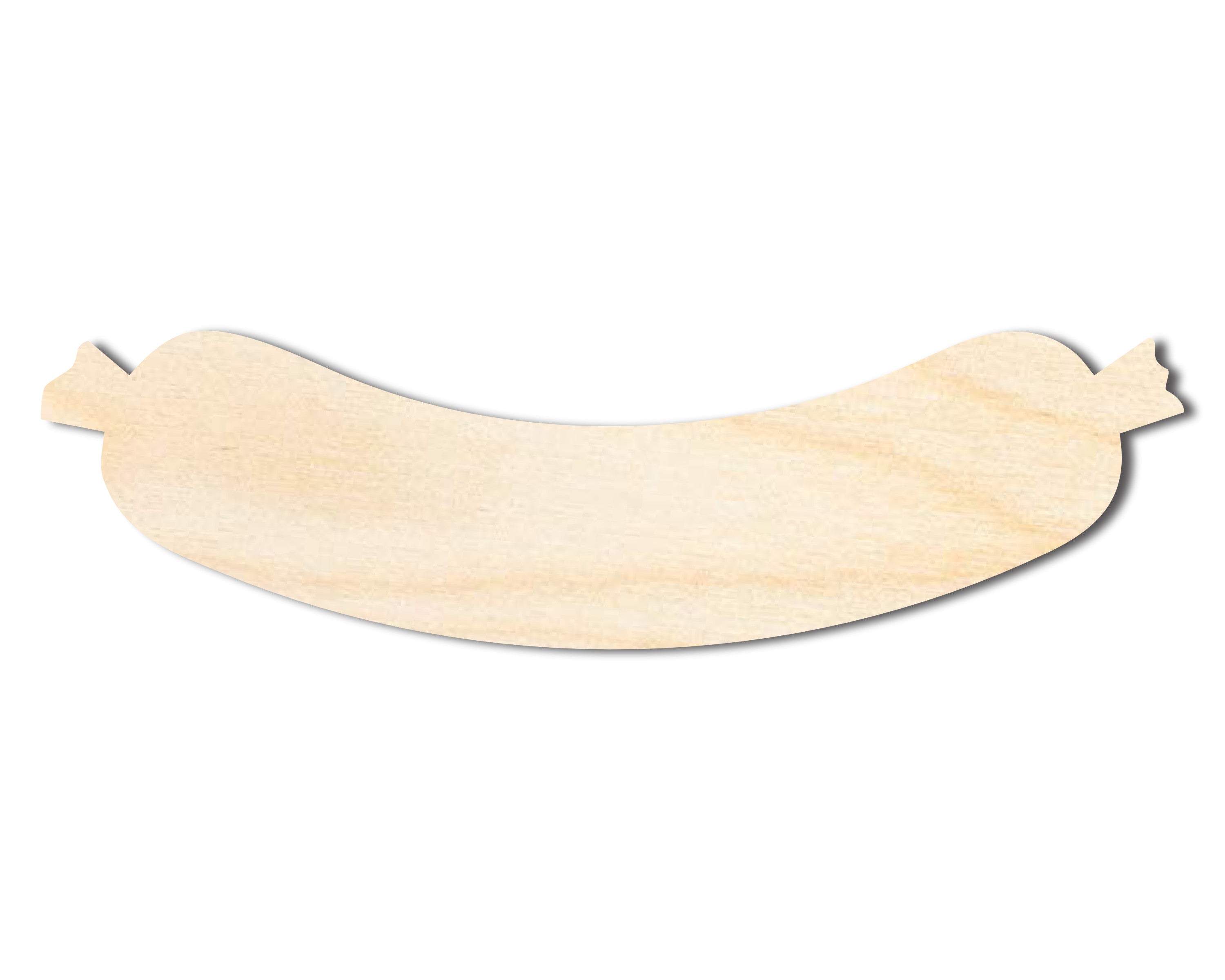 Unfinished Baltic Birch Sausage Shape Craft Cutouts up to 46 inches for DIY