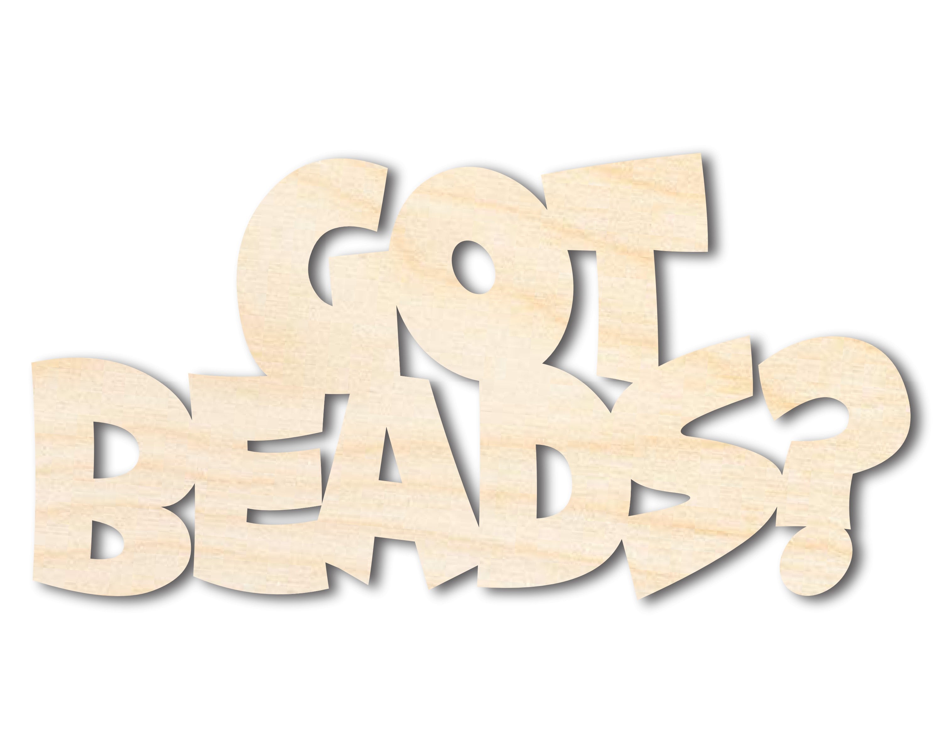 DIY Unfinished Baltic Birch Wood Bead Shapes up to 46 Inches