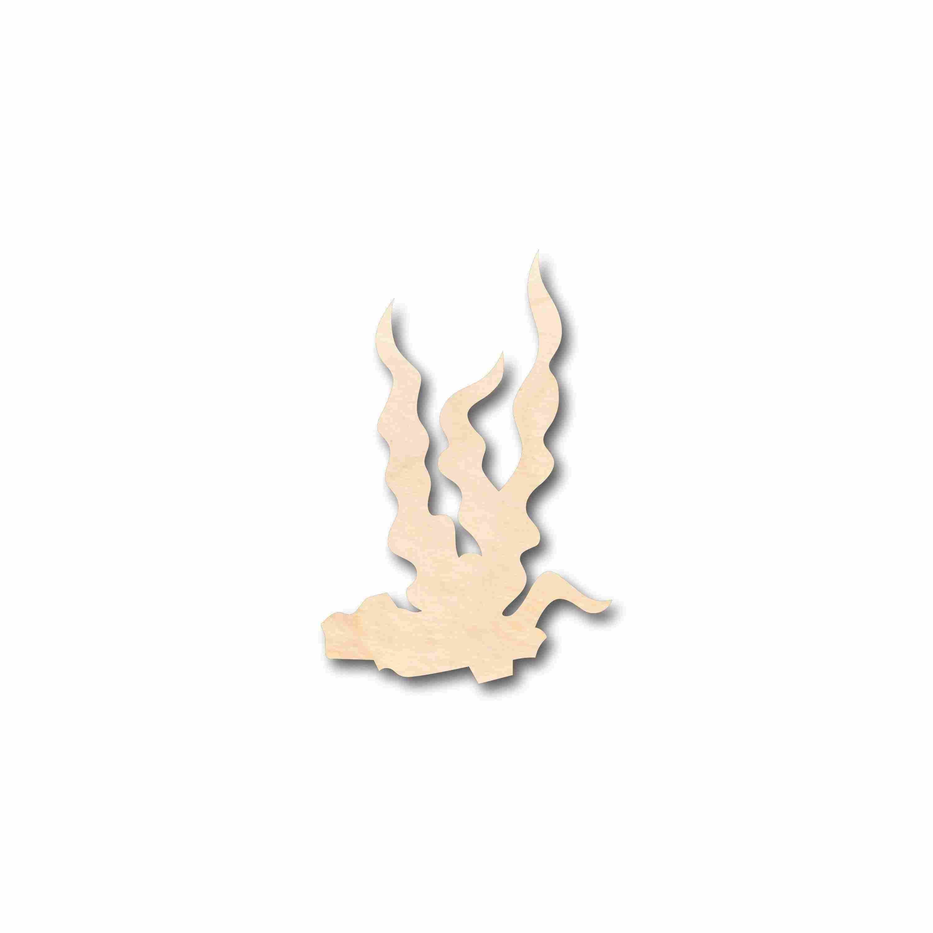 Unfinished Wood Seaweed Underwater Silhouette Crafting Kit - Ideal for Up to 46 DIY Projects