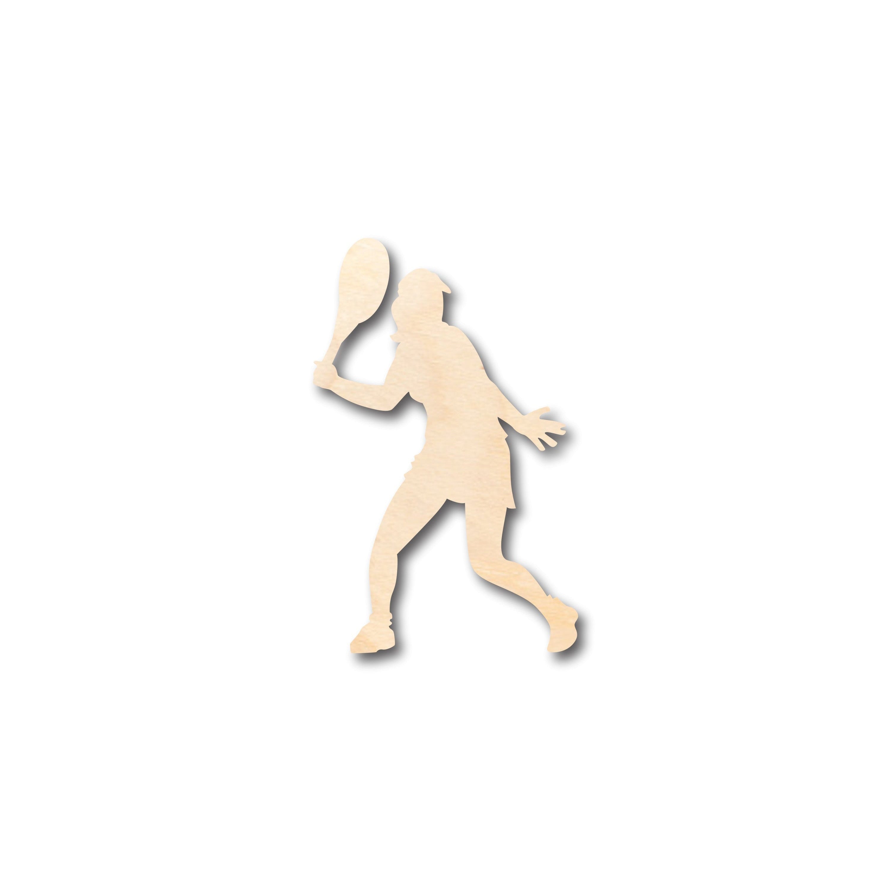 DIY Unfinished Wood Girl's Tennis Shape Craft up to 46 Inches