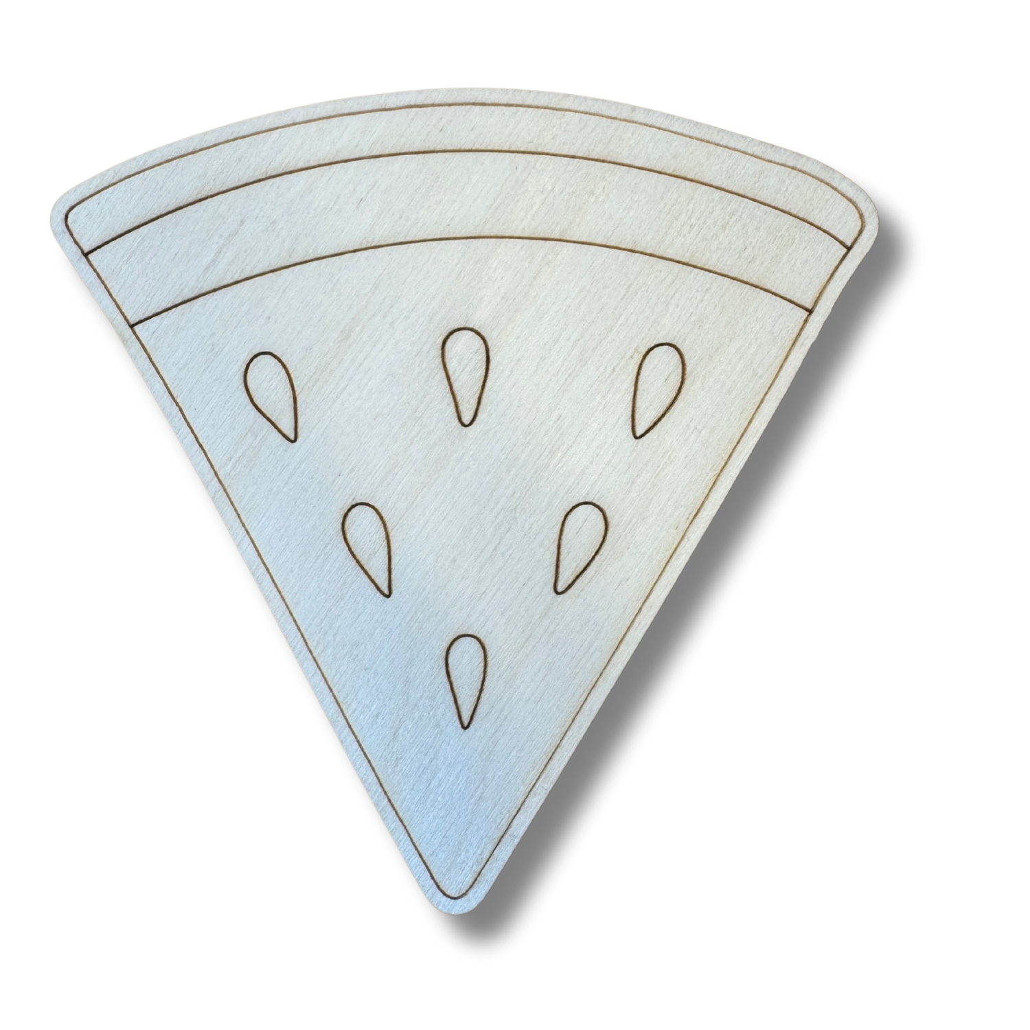 Unfinished DIY Wood Crafts: Etched Watermelon Shape for Paint By Line Projects, up to 30 Inches