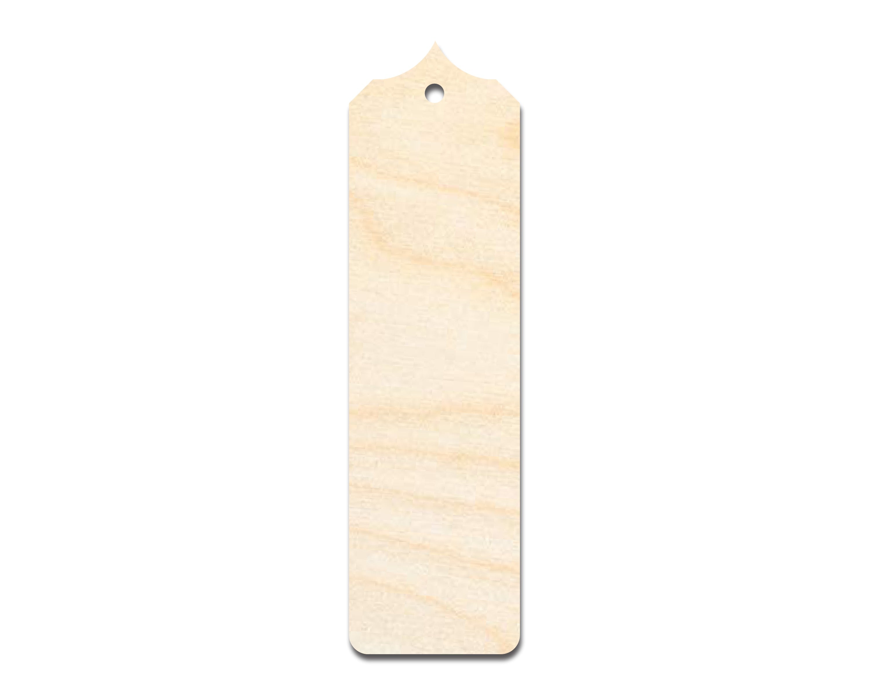 DIY Unfinished Wood Bookmark with Sharp Pointed Top, Up to 12 Pieces