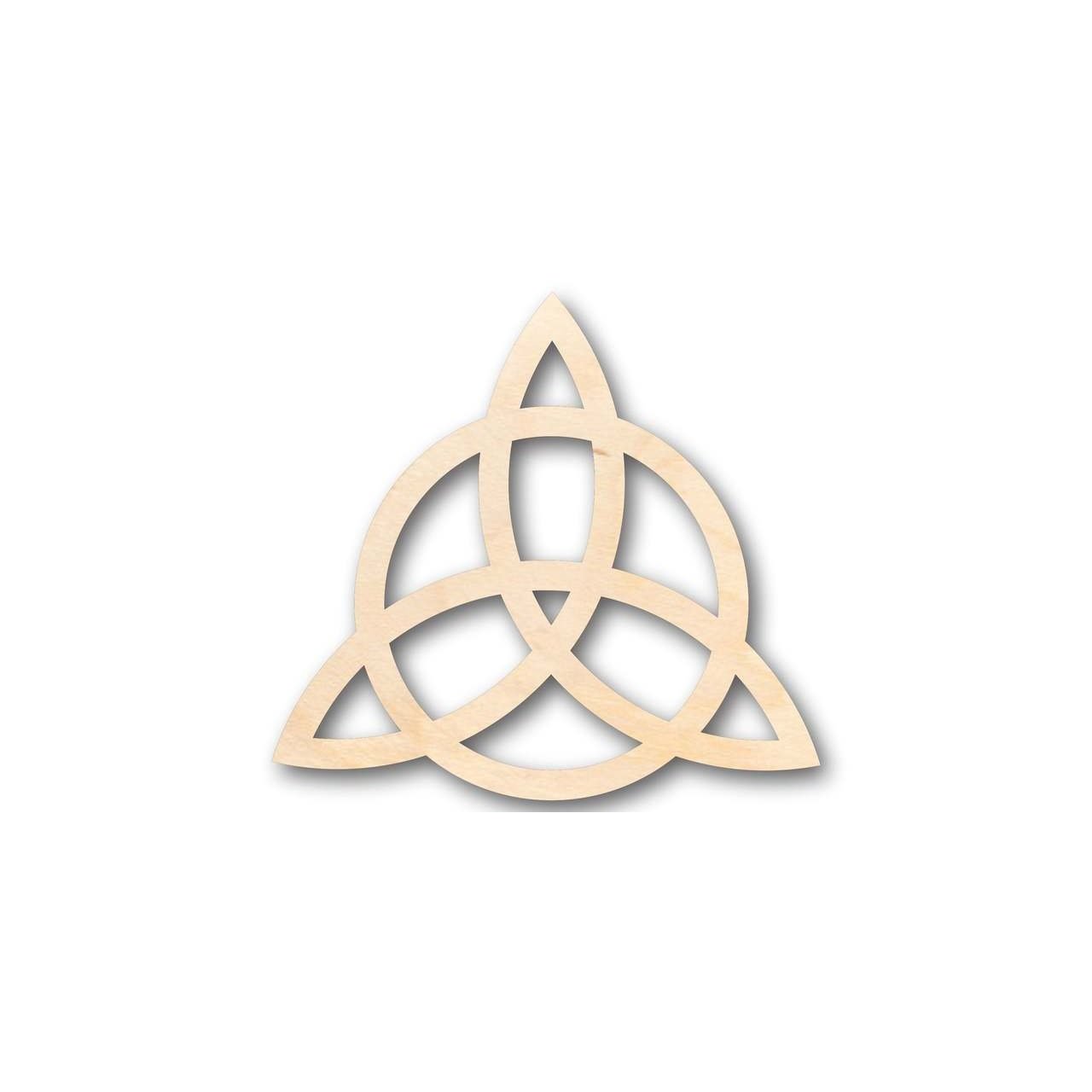 DIY Unfinished Baltic Birch Wood Triquetra Shapes up to 24 Inches
