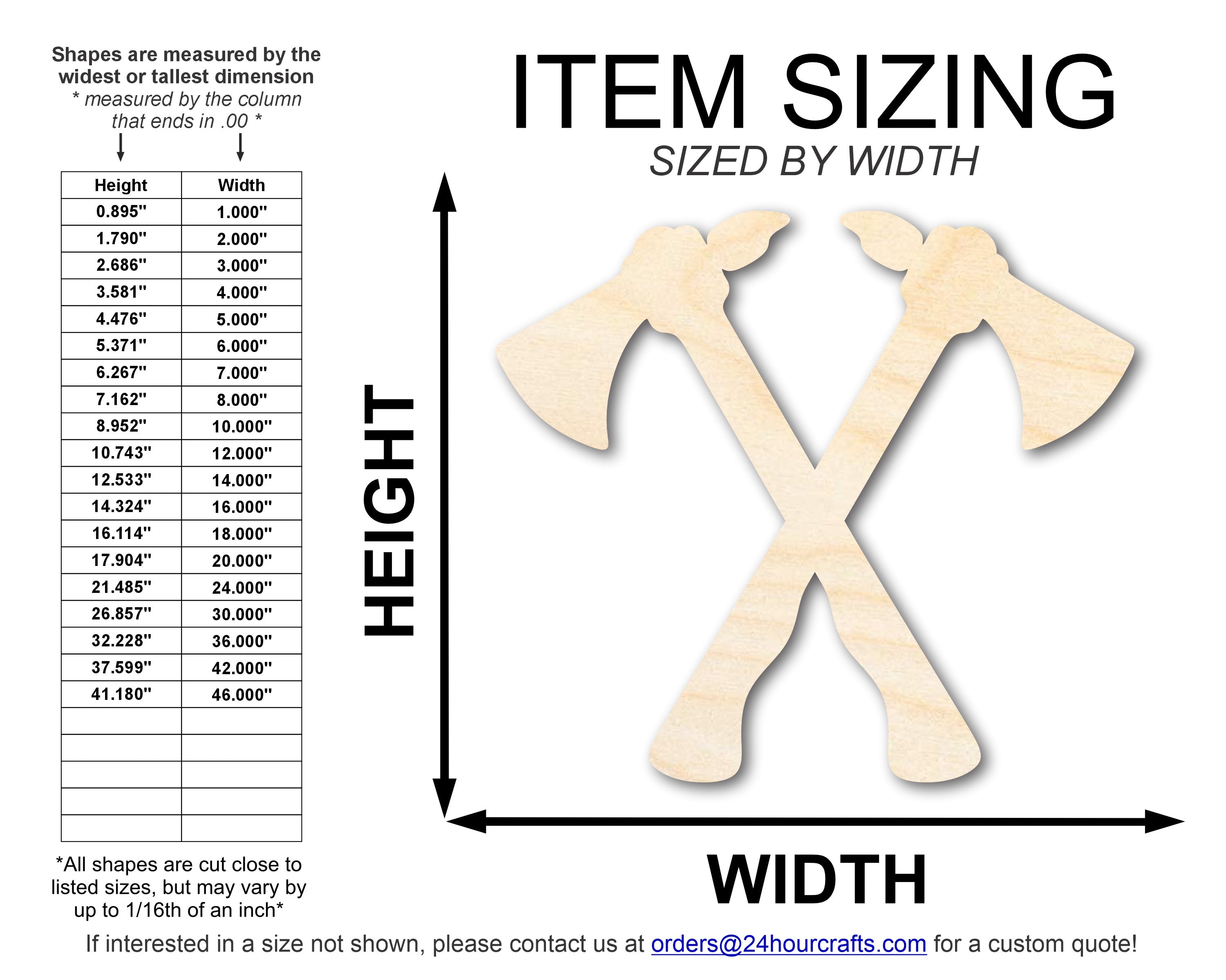 DIY Unfinished Native American Crossed Tomahawks Wood Cutout up to 46 Inches