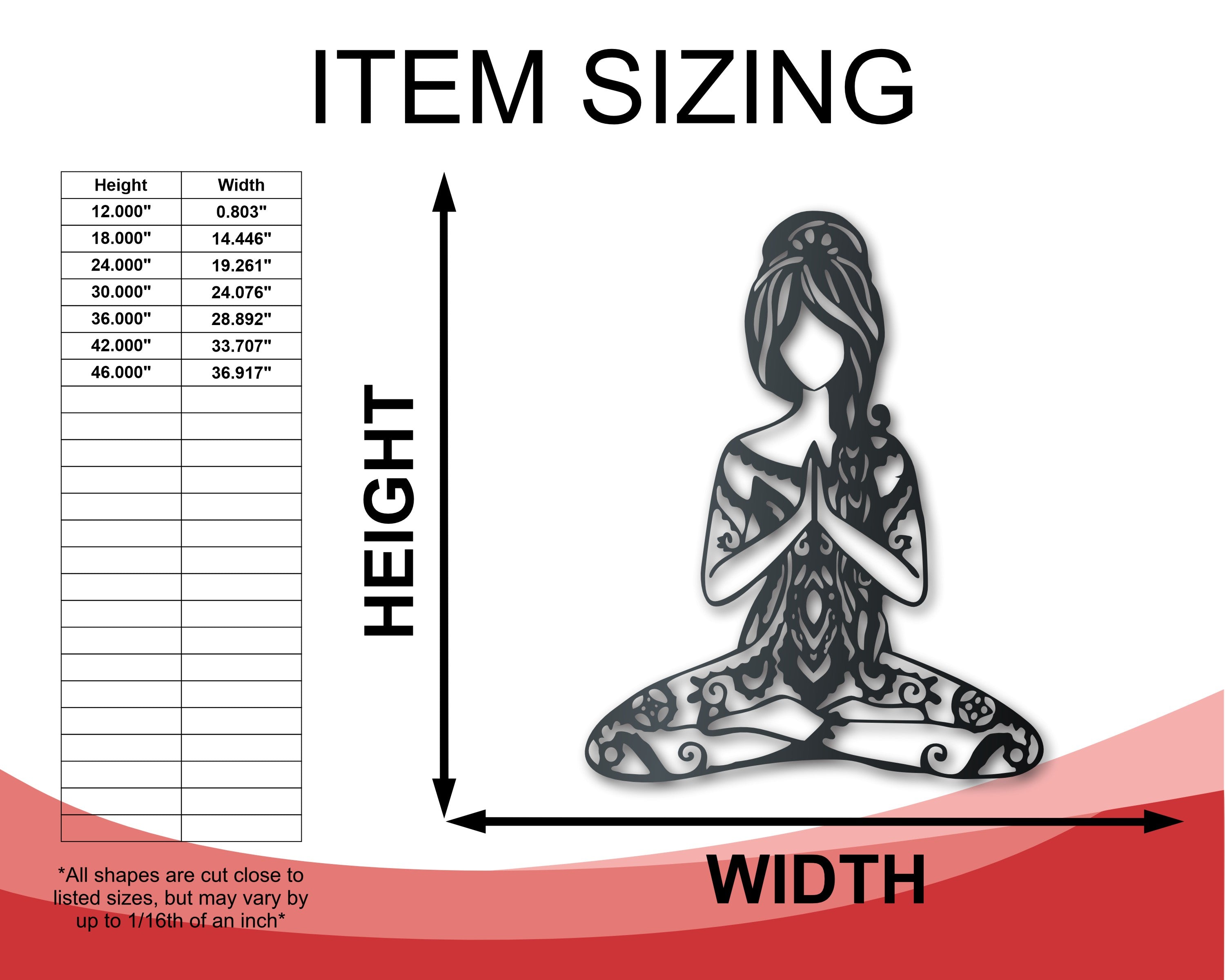 Customizable Metal Wall Art for Meditation with 14 Different Color Choices