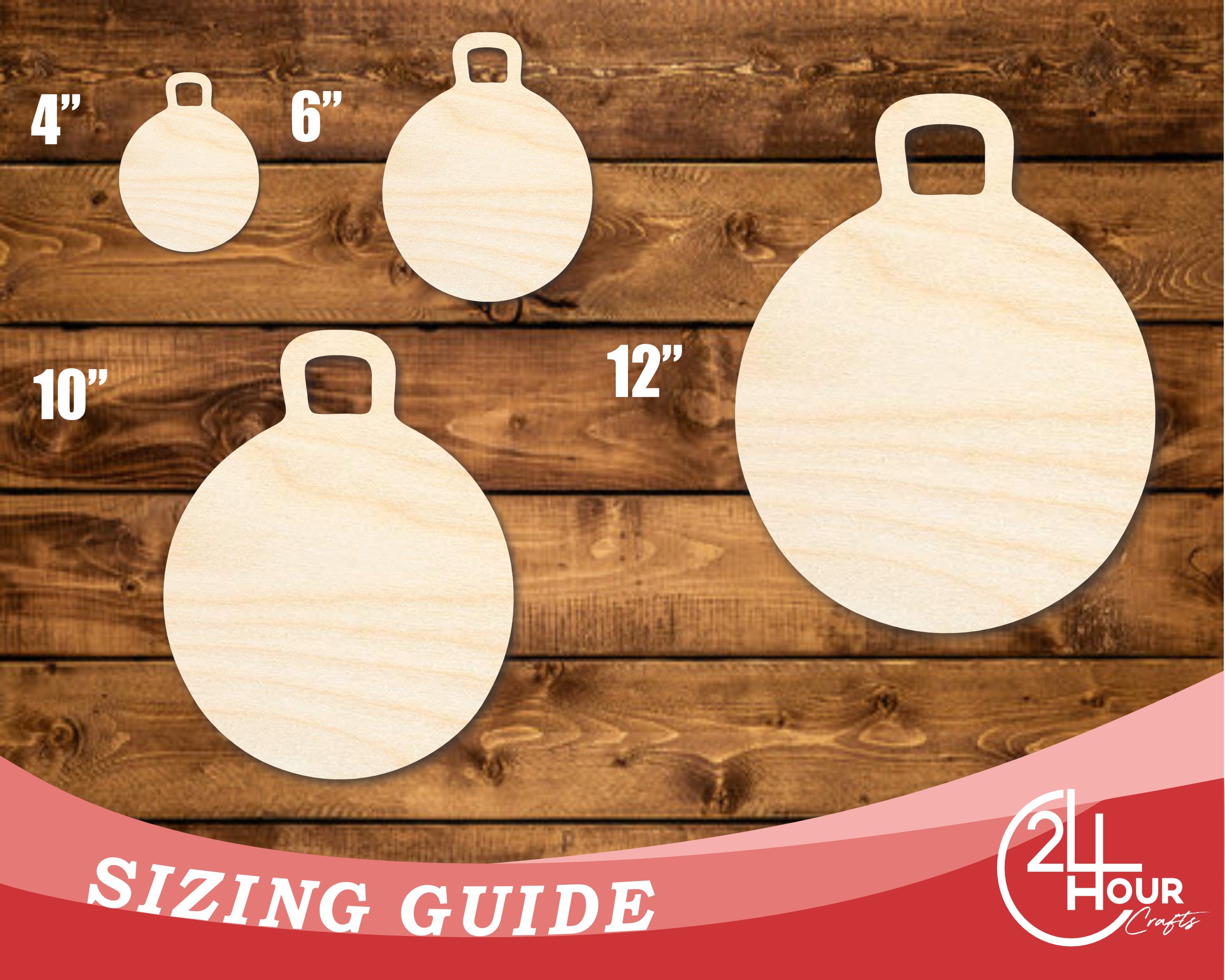 Unfinished DIY Craft Cutout in the Shape of a Bouncy Ball | Up to 46 Different DIY Options