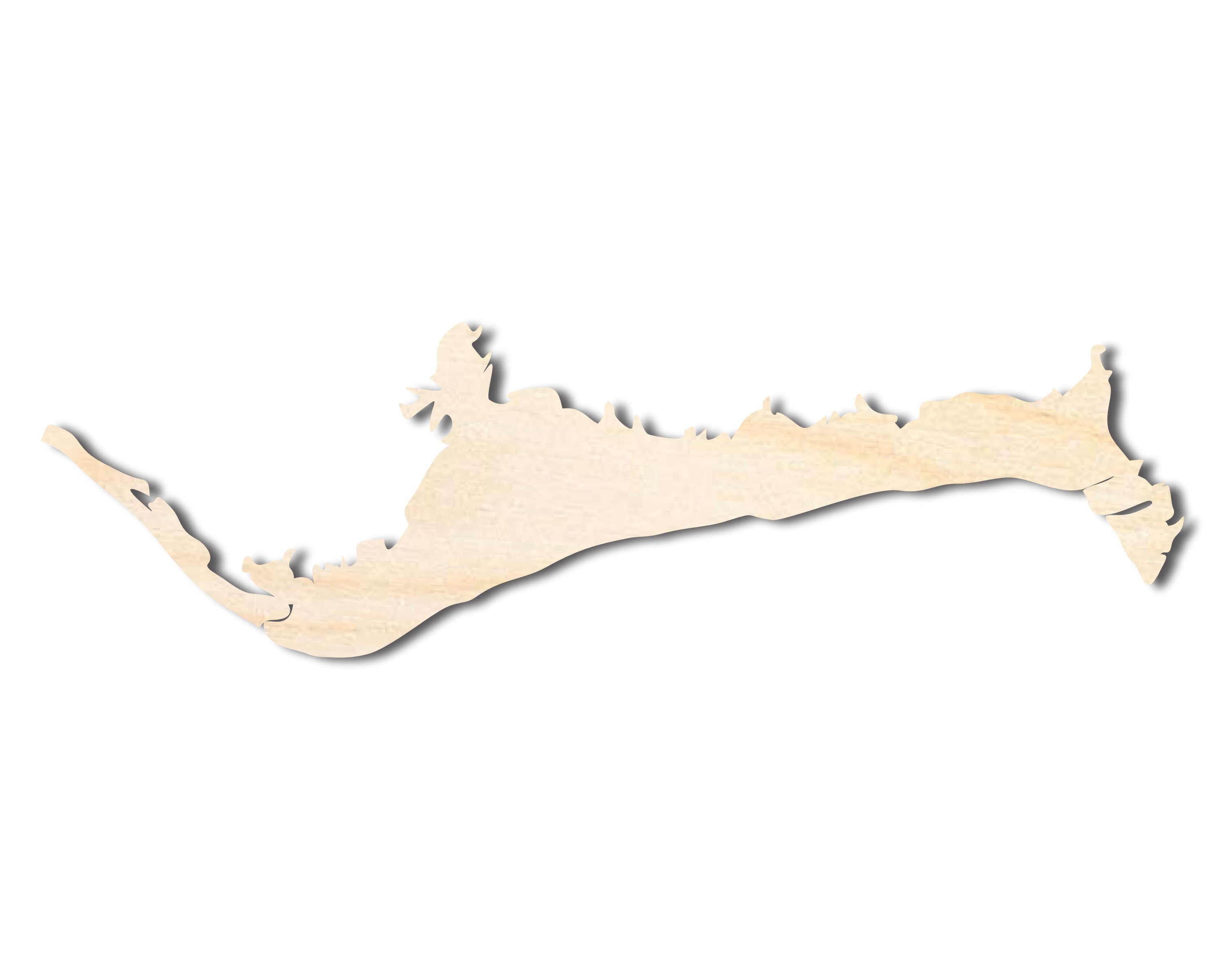 DIY Unfinished Grand Bahama Island Country Shape Wood Crafts - Up to 36 Inches