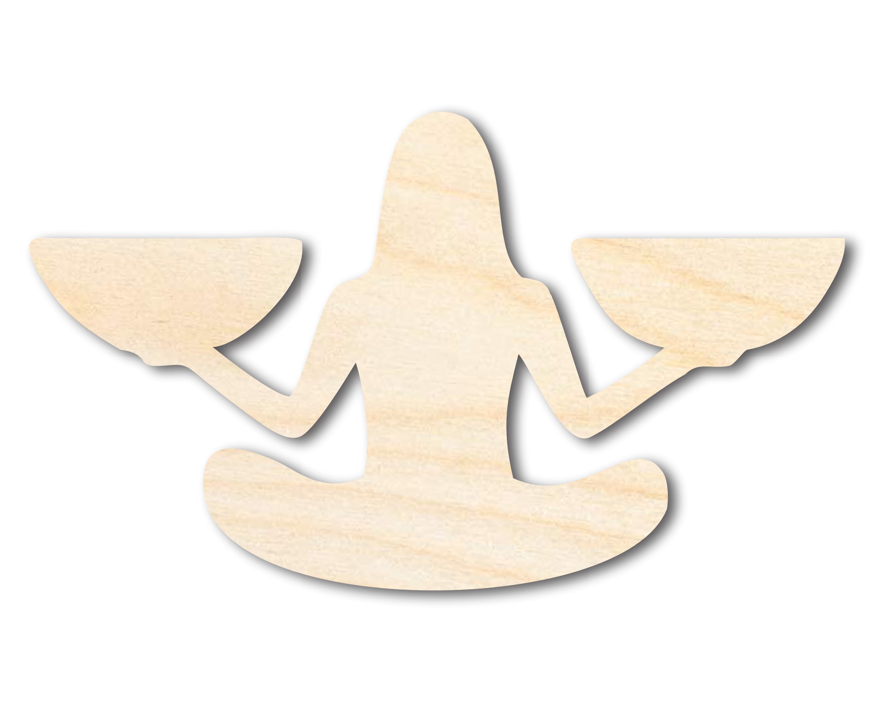 Unfinished Baltic Birch Wood Libra Scales Shape for Zodiac Crafts (3' - 36' Diameter)
