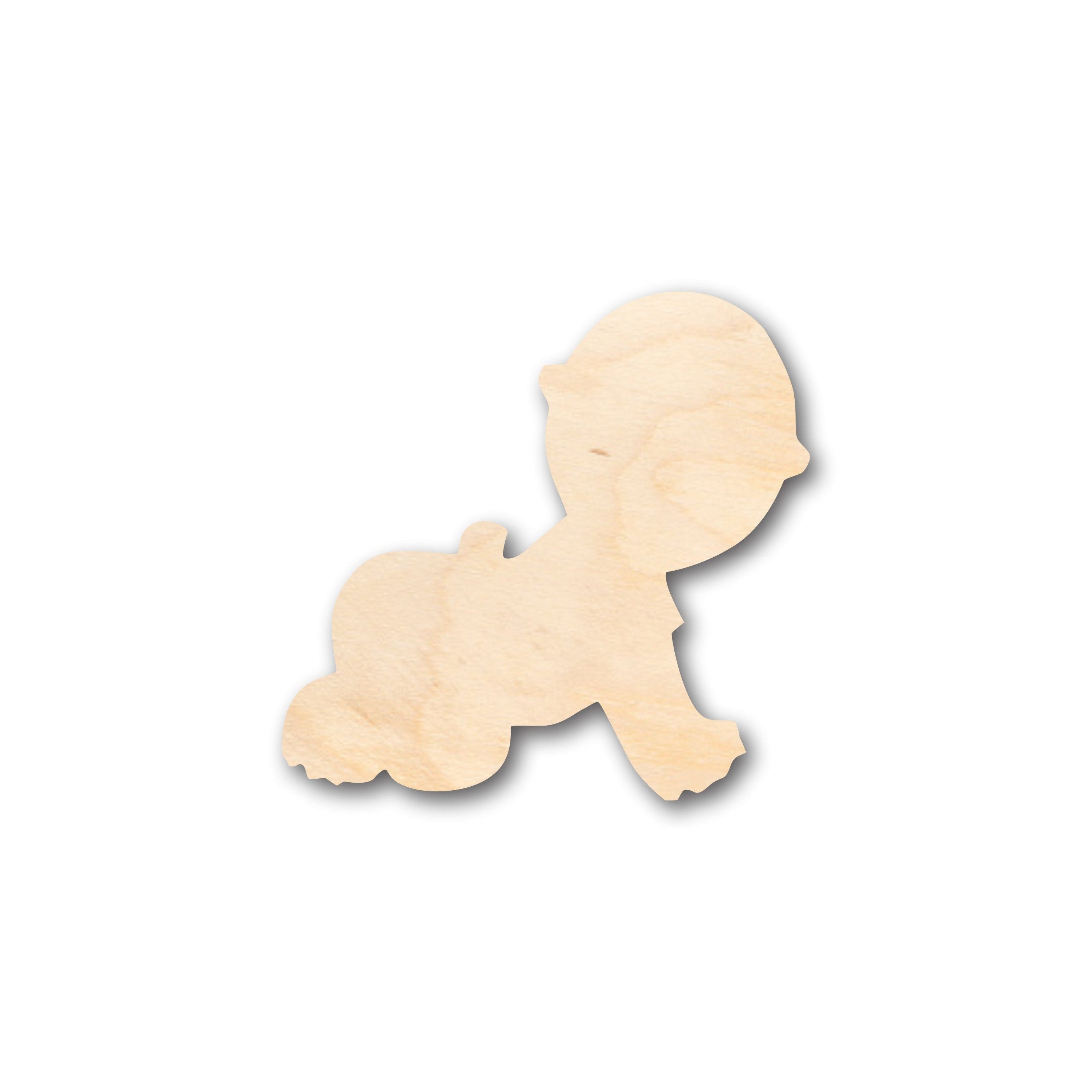 DIY Unfinished Wood Cute Baby Shapes - Up to 46 Pieces for Crafts