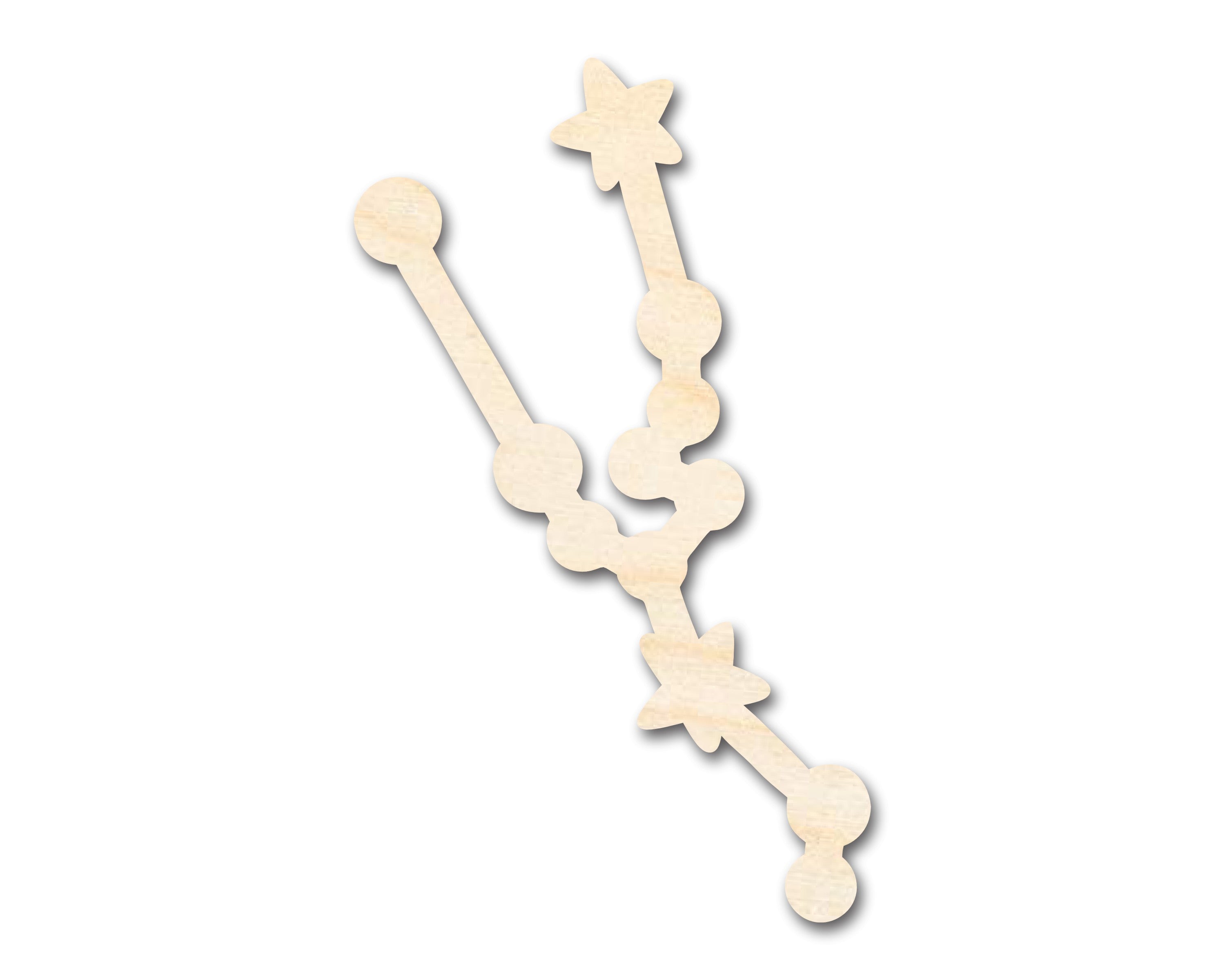 Unfinished Wood Taurus Constellation Shape - Ideal Zodiac Craft for DIY Projects, Sizes up to 46 Inches